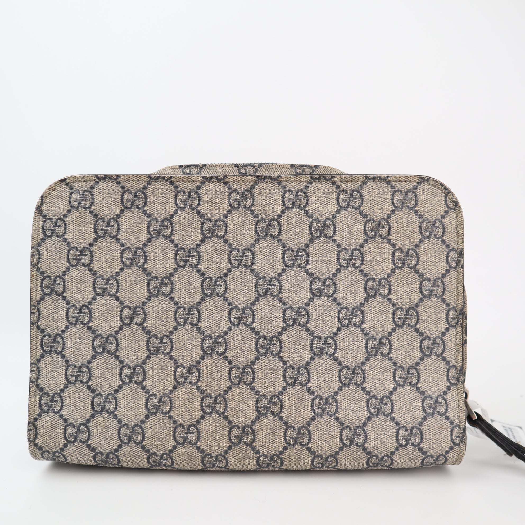 Gucci GG Supreme Pouch Clutch C1546 | Pre-Owned Very Good Brown Monogram Canvas