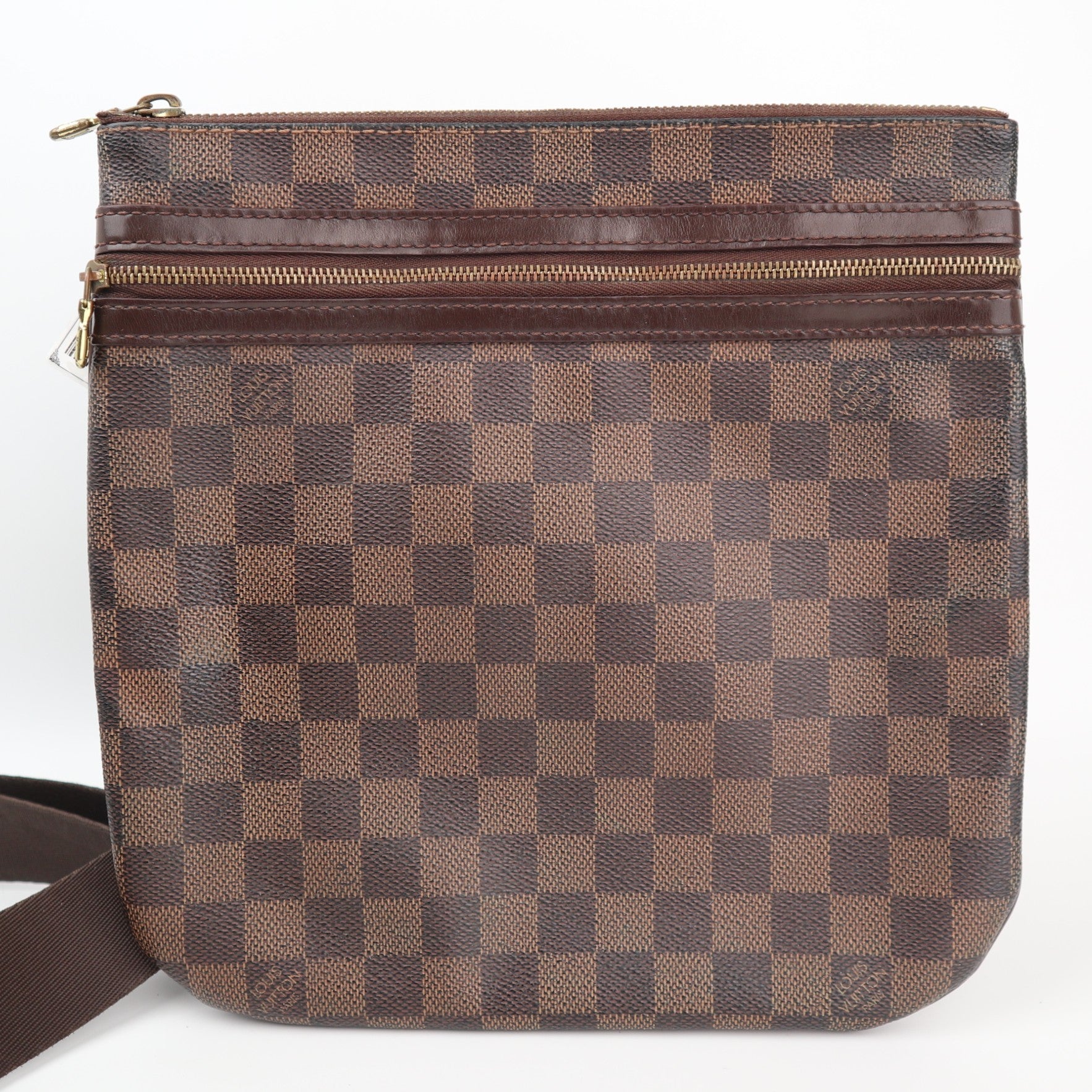 Louis Vuitton Damier Ebene Bosphore Messenger Bag Messenger Bag C1548 | Pre-Owned Very Good Brown Damier Ebene Canvas