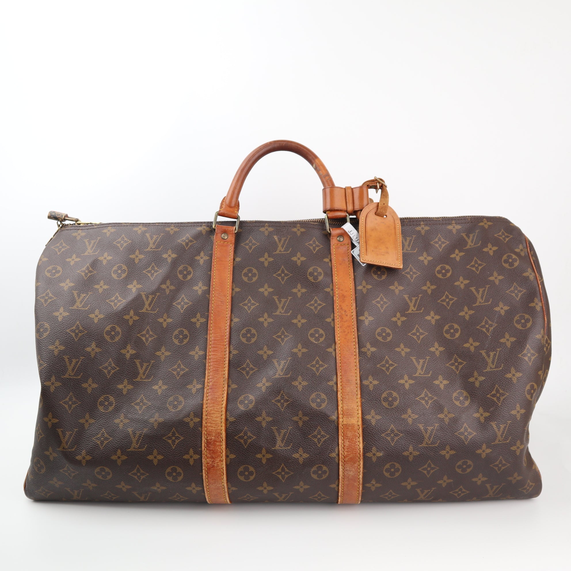 Louis Vuitton MONOGRAM CANVAS KEEPALL 60 Shoulder Bag C1553 | Pre-Owned Good Brown Monogram Canvas