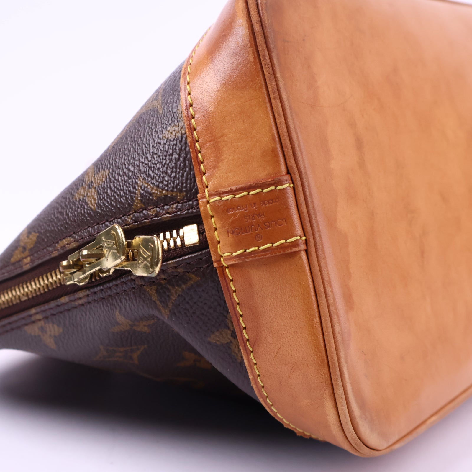 Louis Vuitton Alma Monogram Canvas Top Handle Bag J3150 | Pre-Owned Excellent Brown Monogram Canvas
