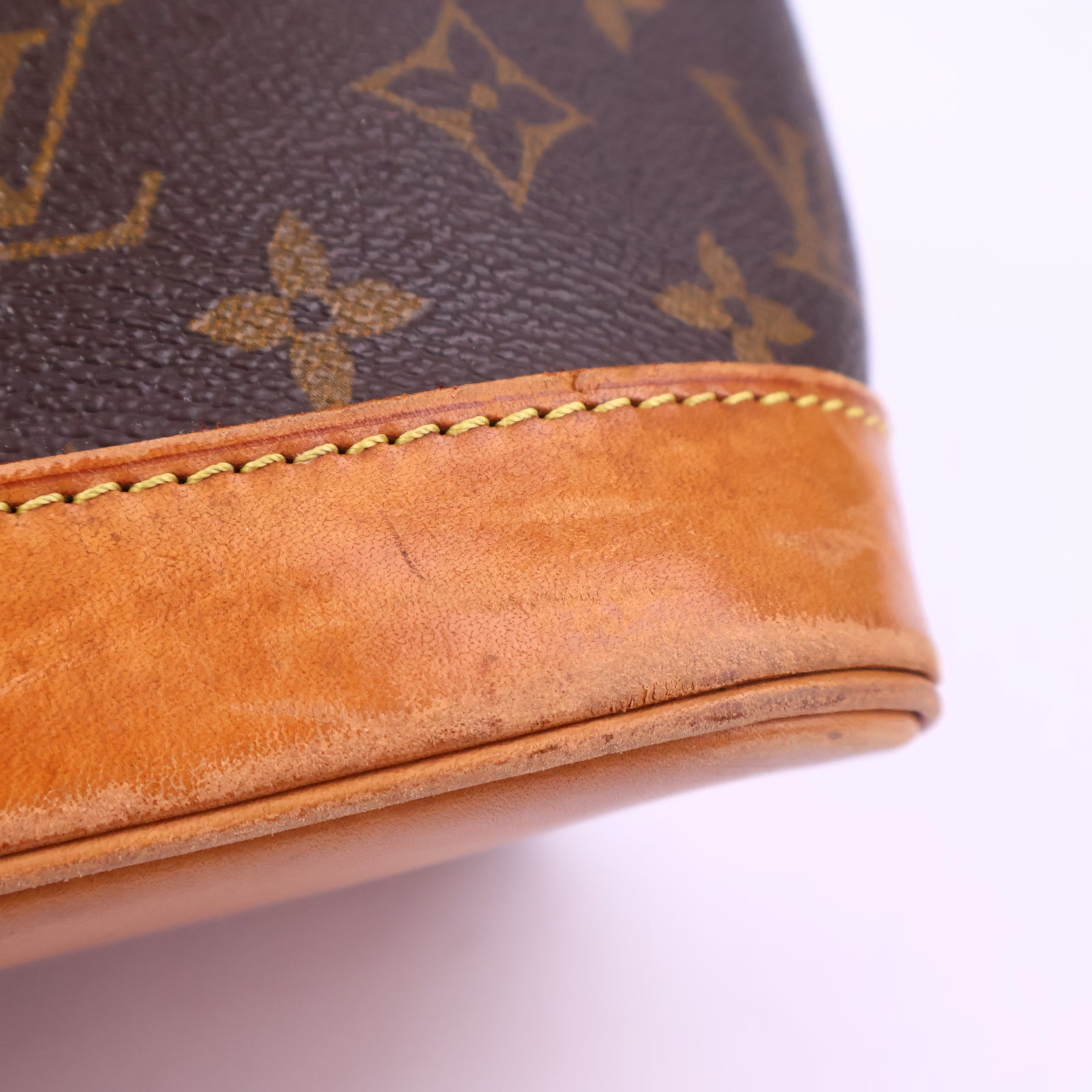 Louis Vuitton Alma Monogram Canvas Top Handle Bag J3150 | Pre-Owned Excellent Brown Monogram Canvas