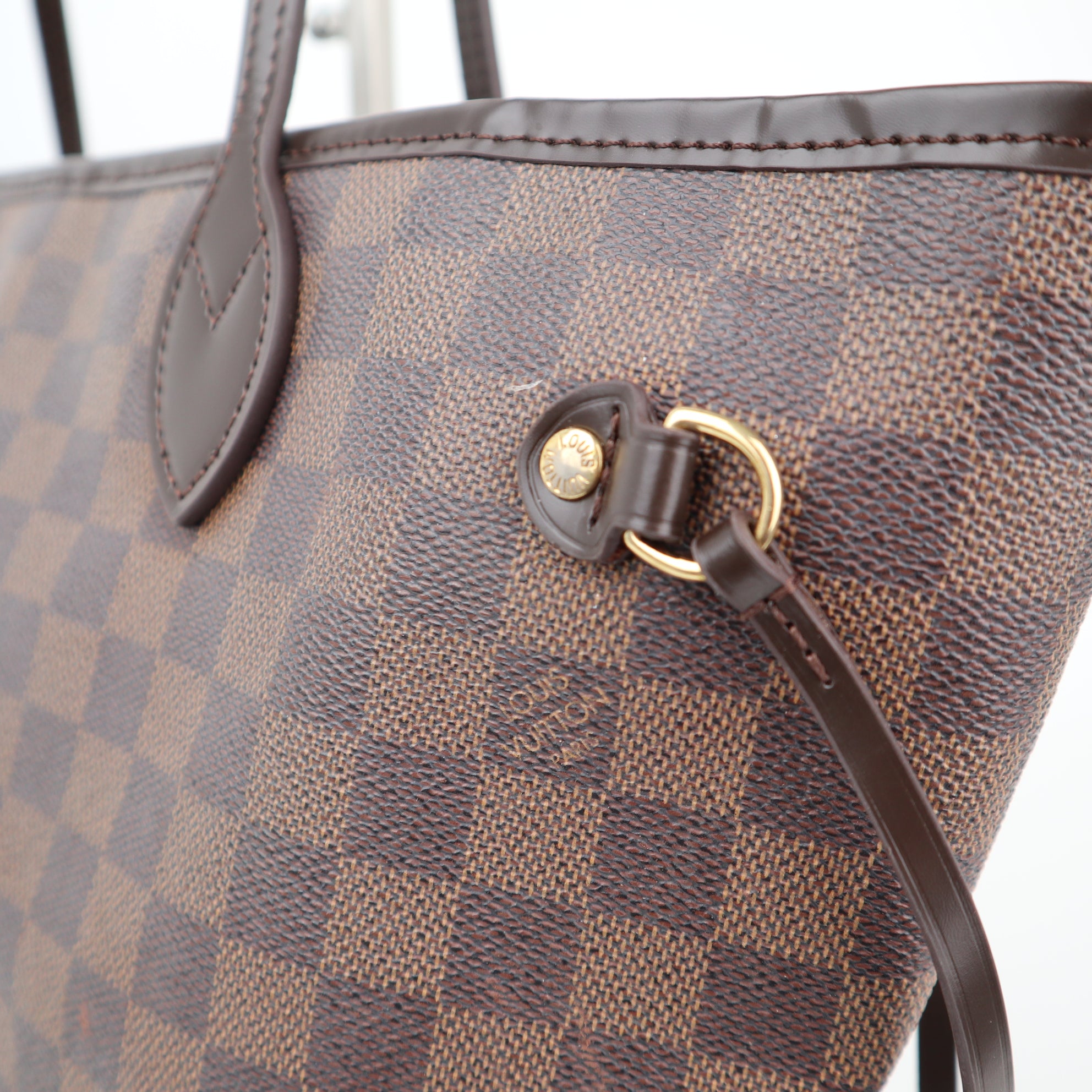 Louis Vuitton Damier Ebene Canvas Neverfull MM Shoulder Bag C1562R | Pre-Owned Excellent Brown Damier Ebene Canvas