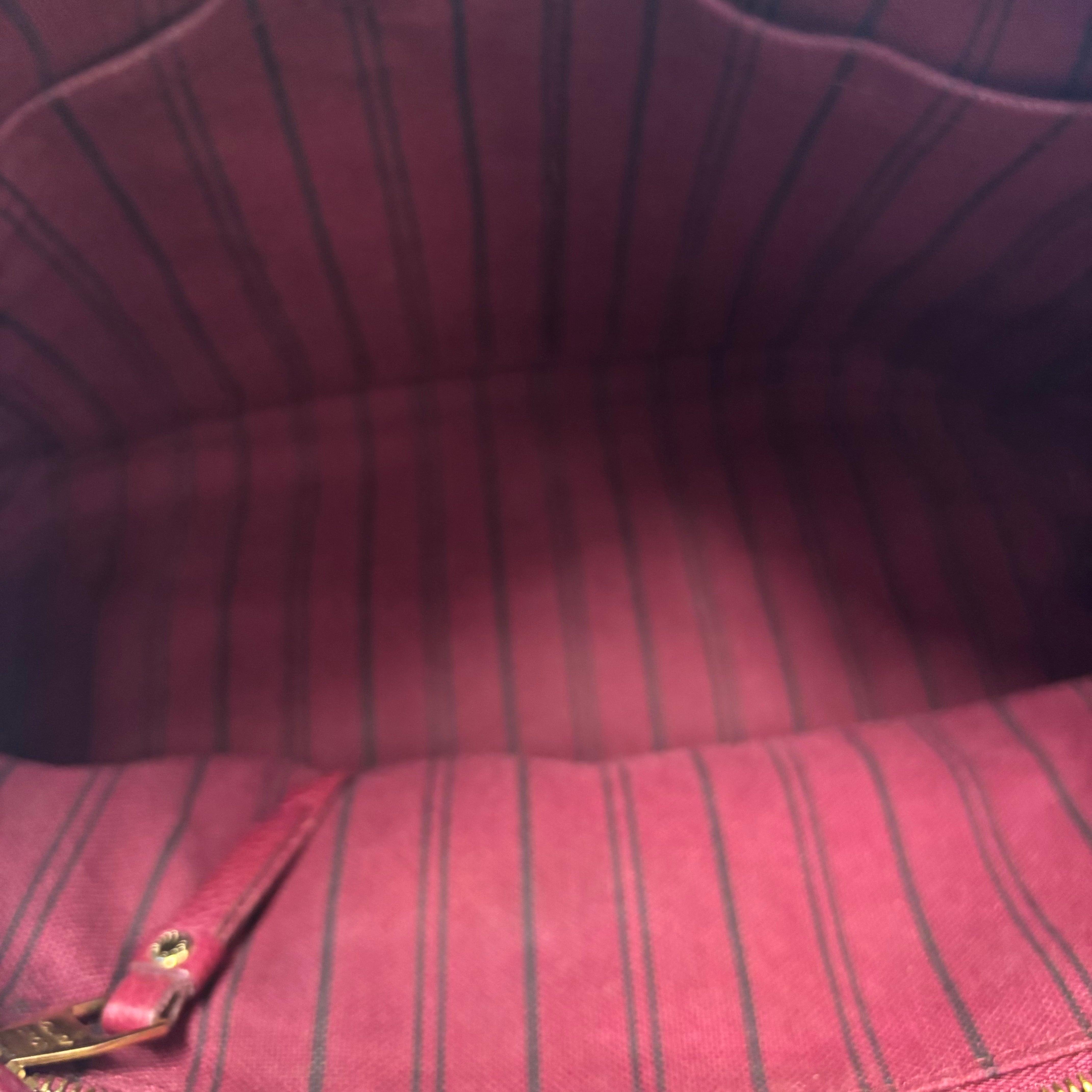 Louis Vuitton Aurore Monogram Empreinte Leather Speedy Bandouliere 25 Shoulder Bag J3127 | Pre-Owned Very Good Burgundy Monogram Empreinte Canvas, Leather