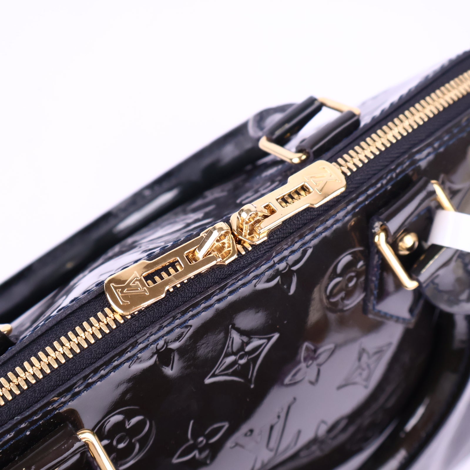 Louis Vuitton Monogram Vernis Alma Top Handle Bag J3130 | Pre-Owned Excellent Brown Monogram Canvas