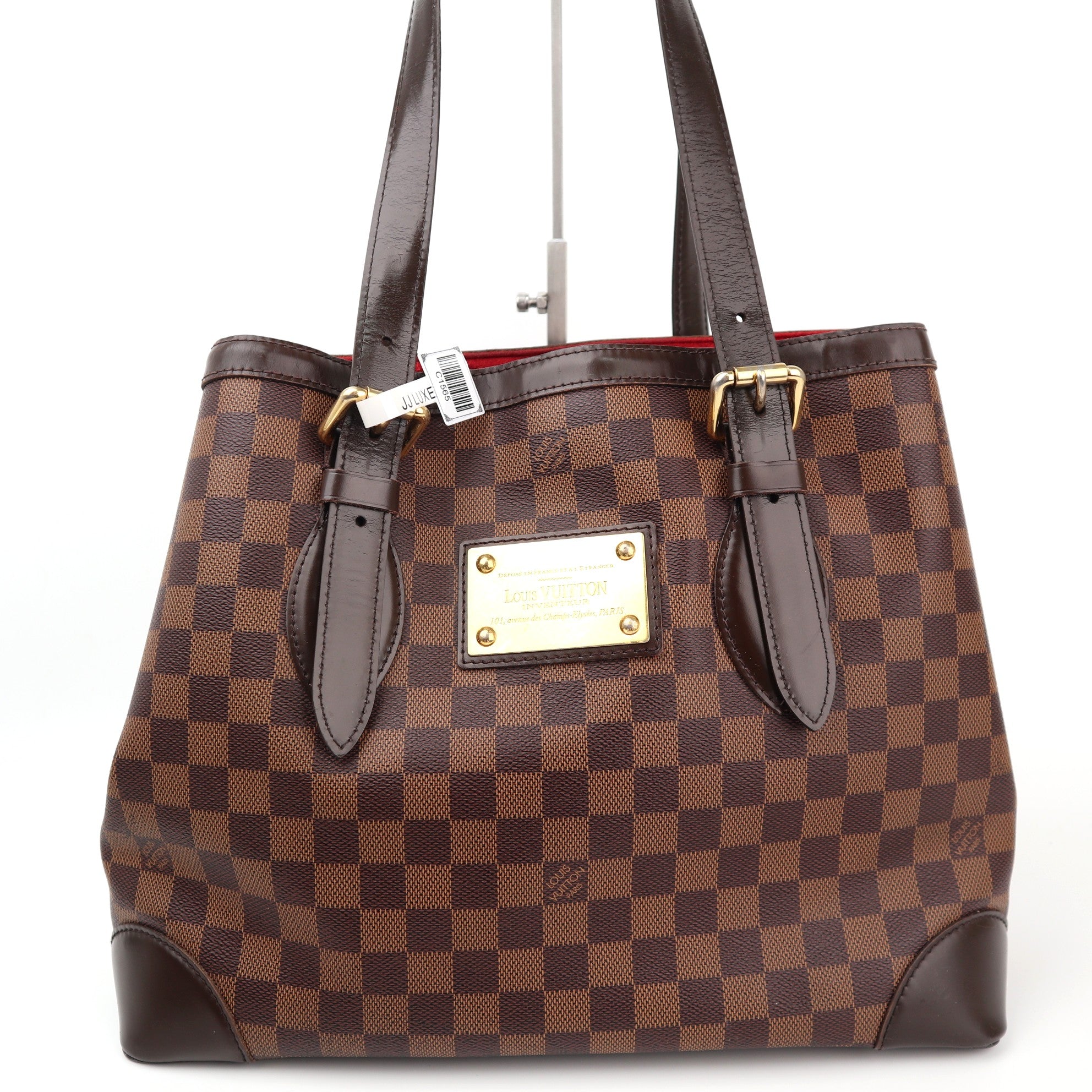 Louis Vuitton Damier Ebene Canvas Hampstead MM Shoulder Bag C1565 | Pre-Owned Excellent Brown Damier Ebene Canvas