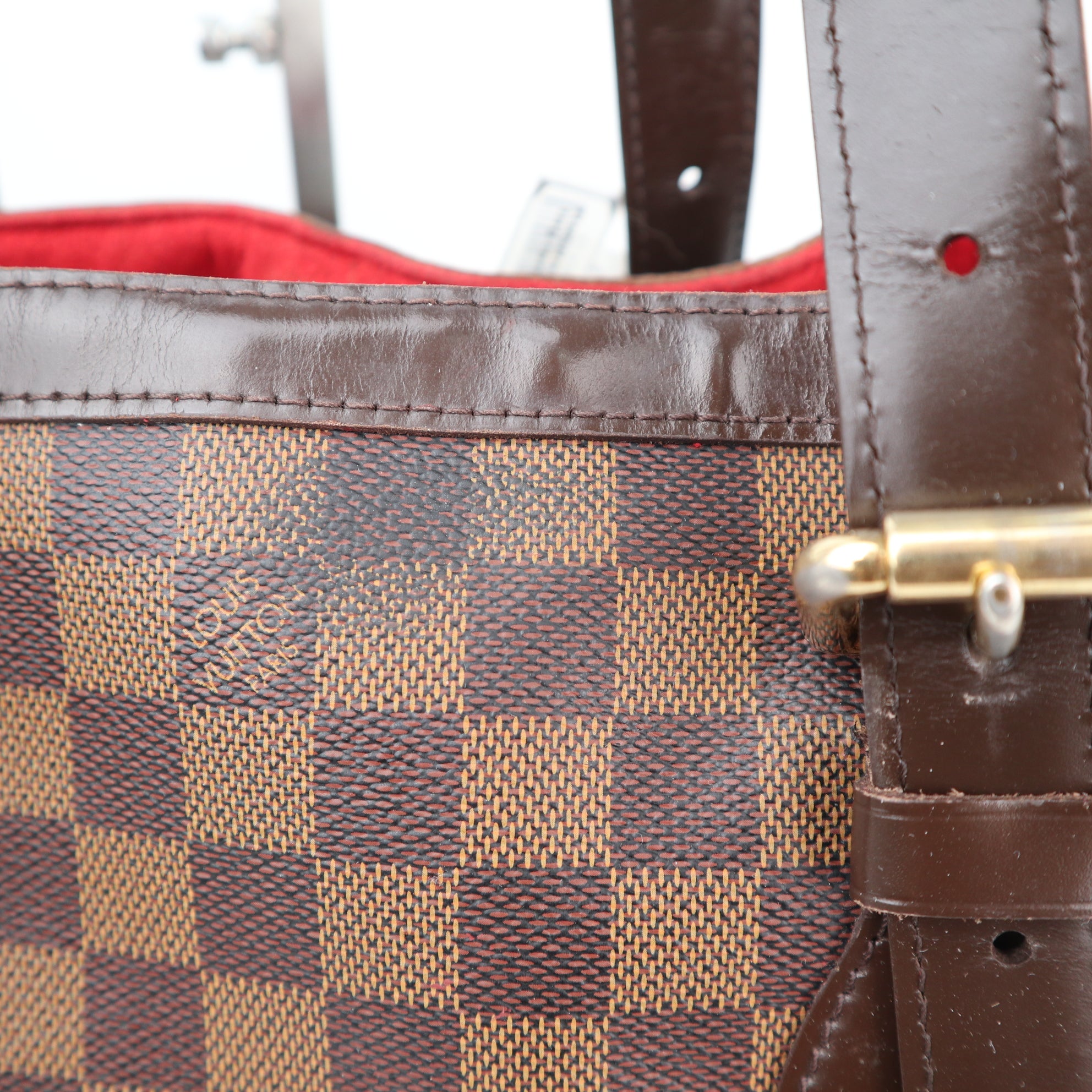 Louis Vuitton Damier Ebene Canvas Hampstead MM Shoulder Bag C1565 | Pre-Owned Excellent Brown Damier Ebene Canvas