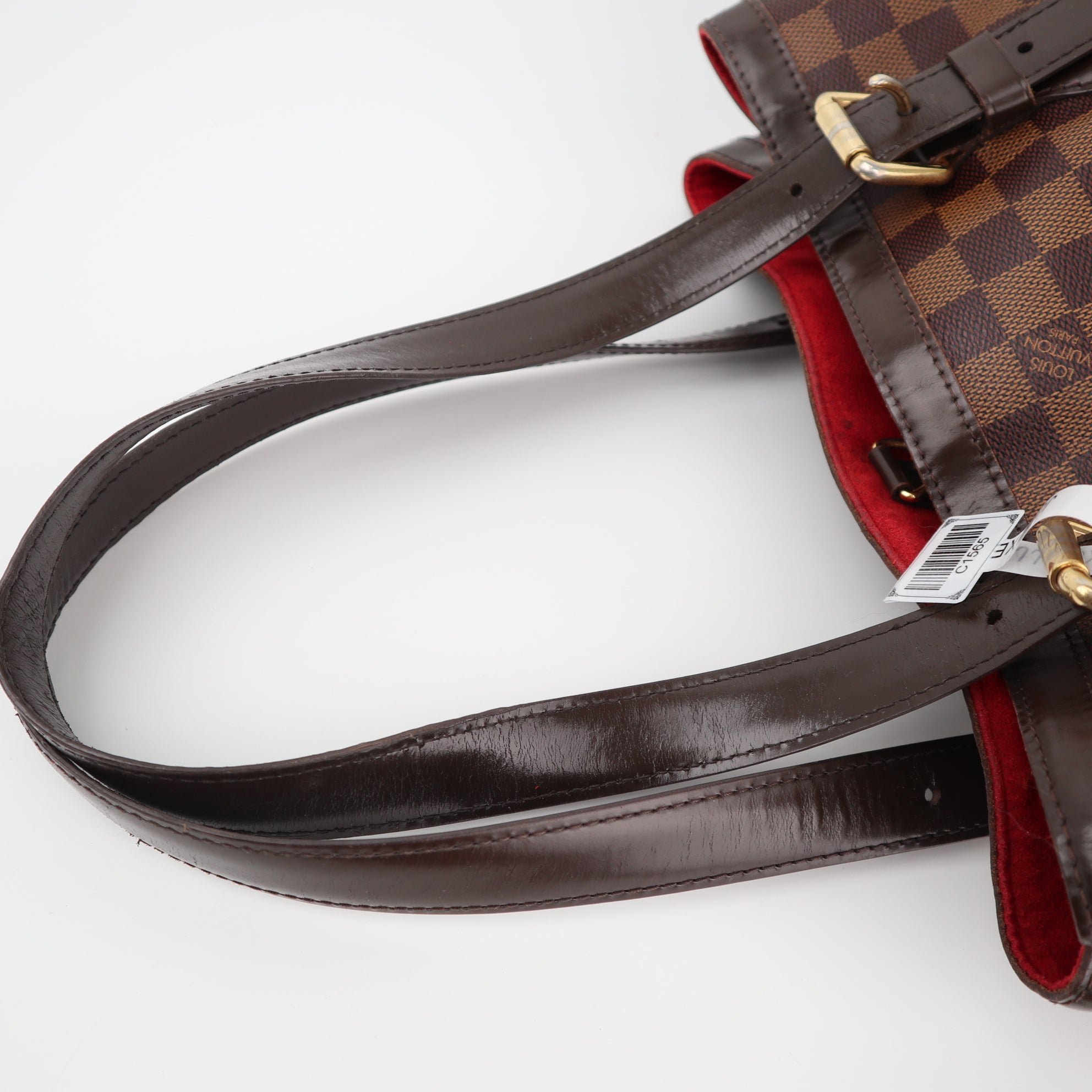 Louis Vuitton Damier Ebene Canvas Hampstead MM Shoulder Bag C1565 | Pre-Owned Excellent Brown Damier Ebene Canvas