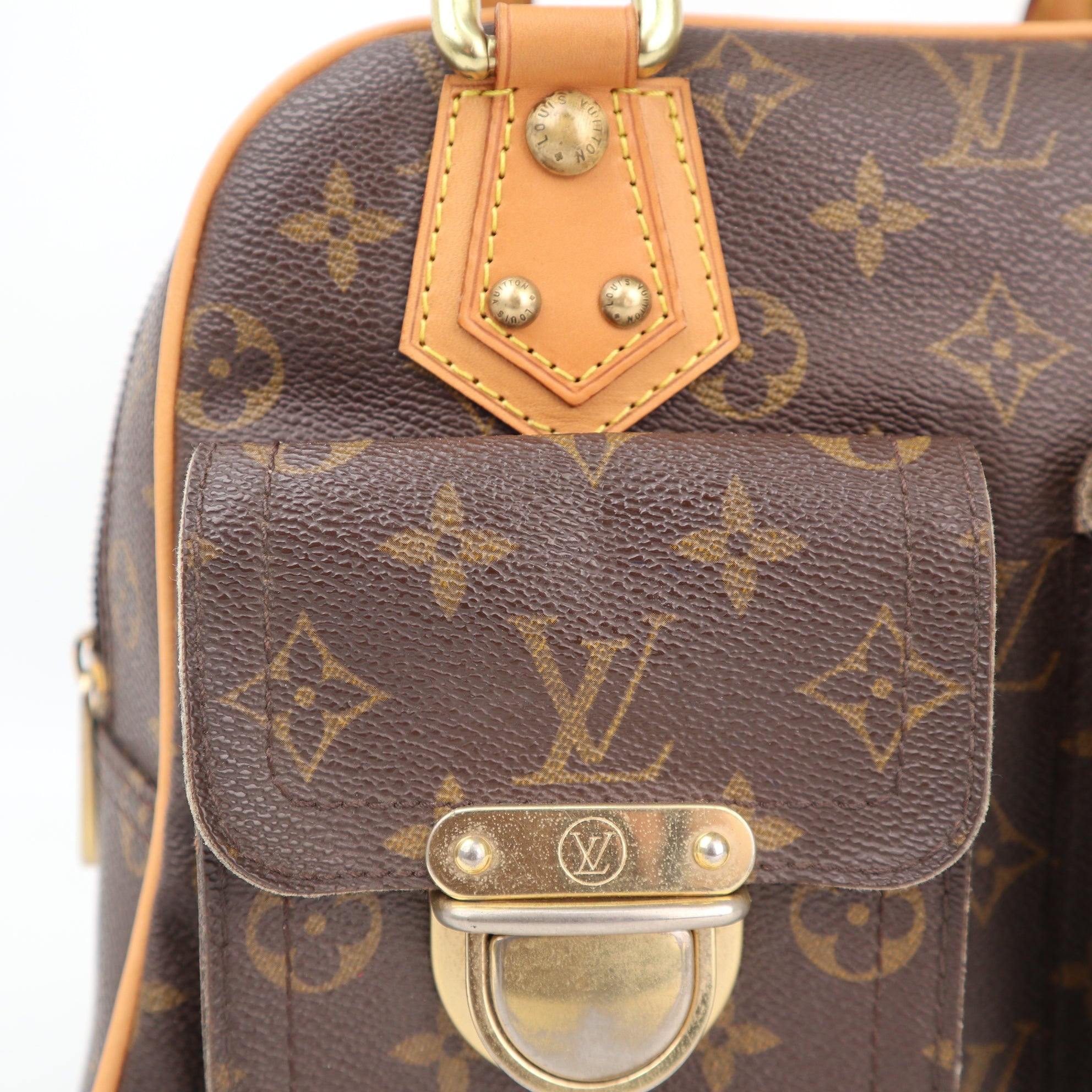Louis Vuitton Monogram Manhattan PM Shoulder Bag C1566R | Pre-Owned Very Good Brown Monogram Canvas