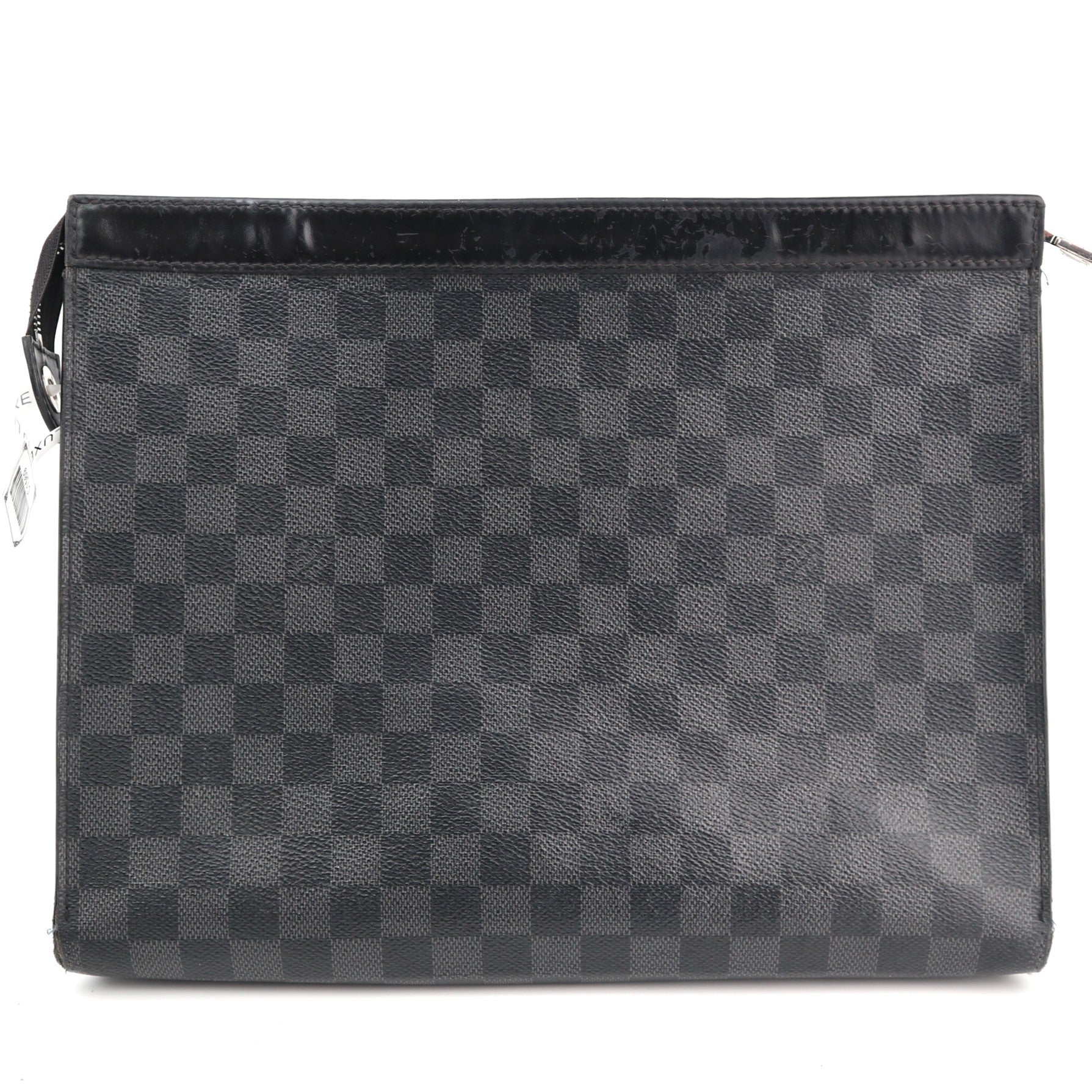 Louis Vuitton Damier Graphite Pochette Voyage GM Clutch Bag C1569 | Pre-Owned Very Good Black / Grey Damier Graphite Canvas