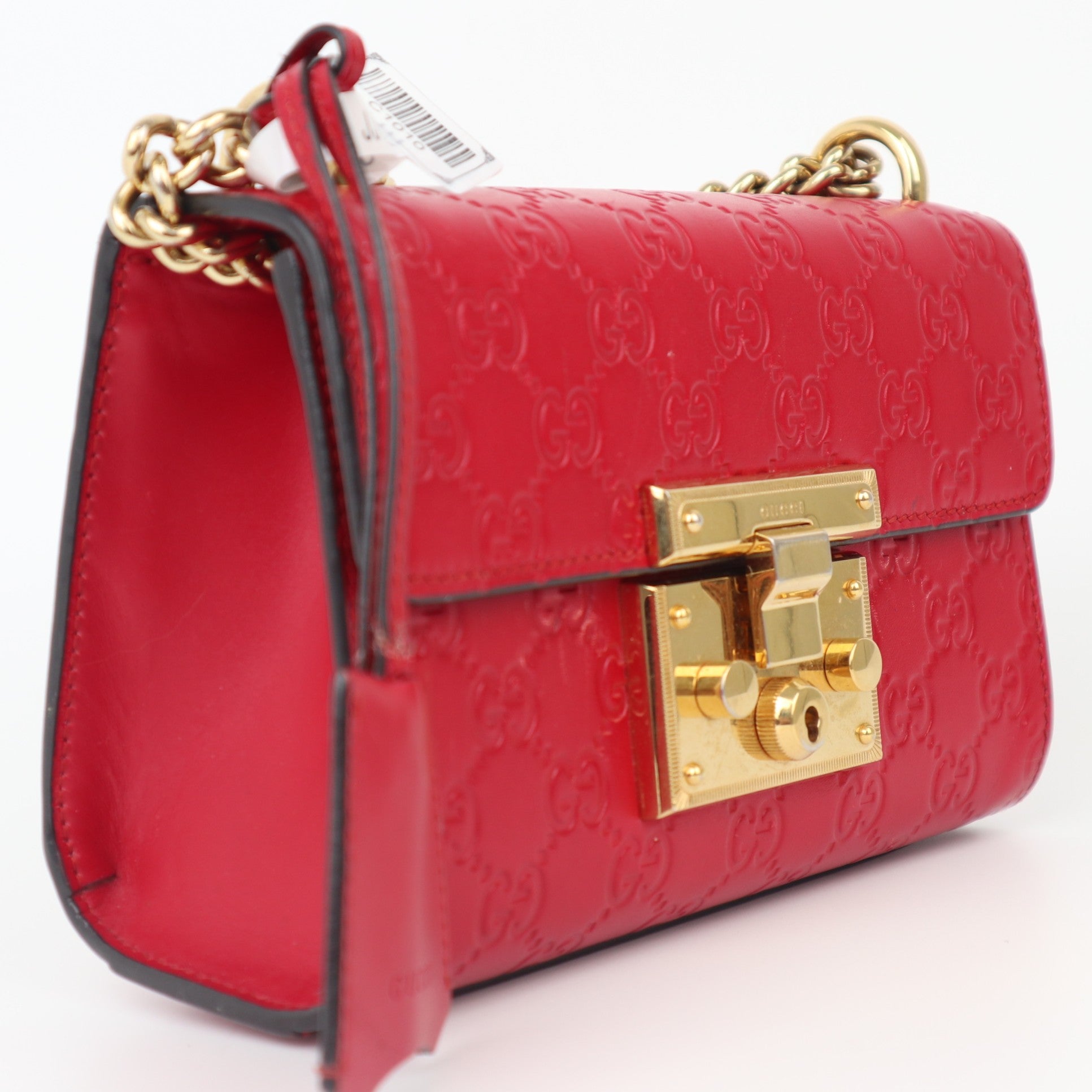 C1010 Gucci Padlock Shoulder Bag Guccissima Leather crossbody bag-Pre Owned