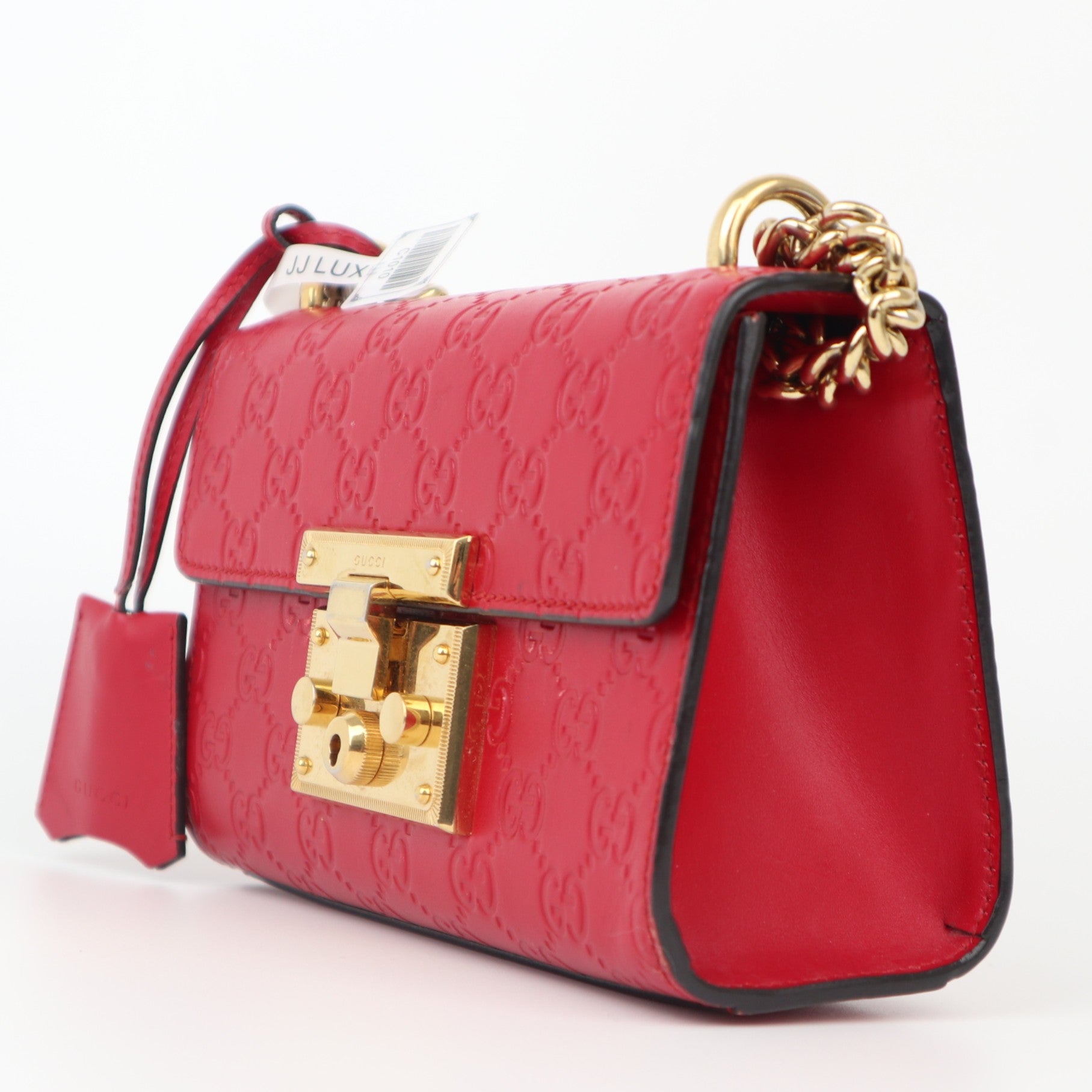 C1010 Gucci Padlock Shoulder Bag Guccissima Leather crossbody bag-Pre Owned