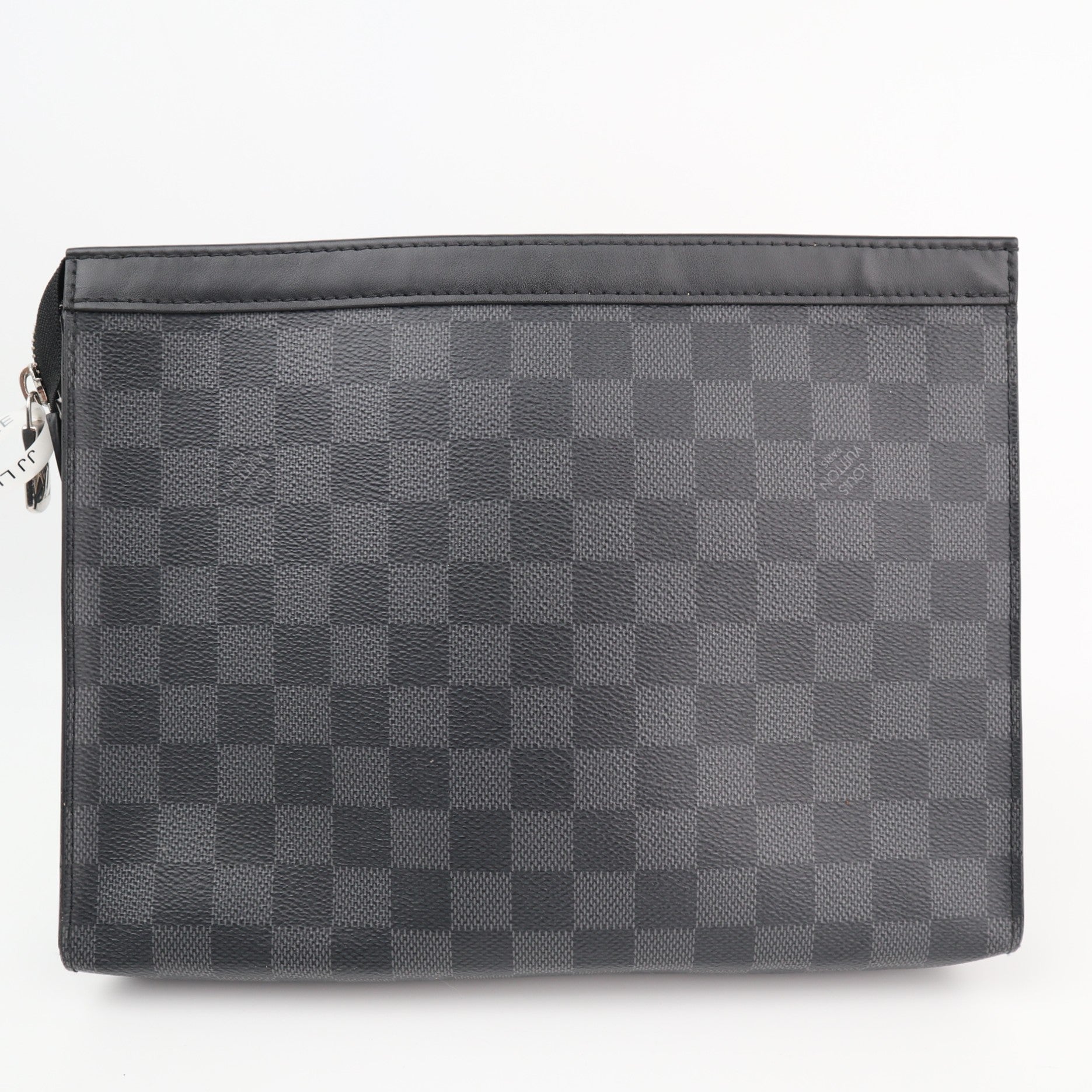 Louis Vuitton Damier Graphite Pochette Voyage MM Clutch Bag C1570 | Pre-Owned Excellent Black / Grey Damier Graphite Canvas