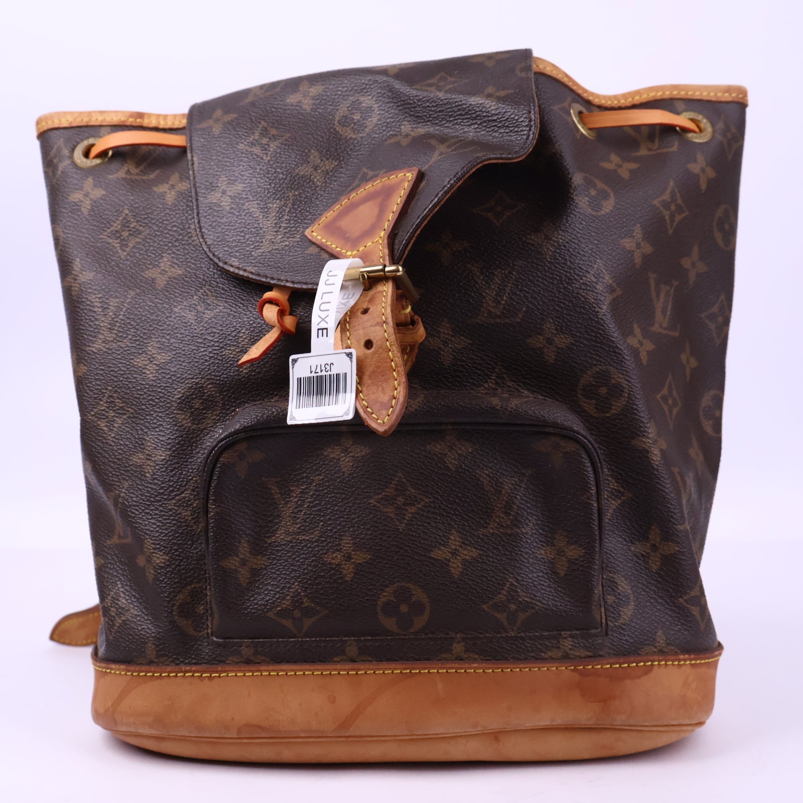 Louis Vuitton Montsouris Leather backpack Backpack J3171R | Pre-Owned Very Good Leather