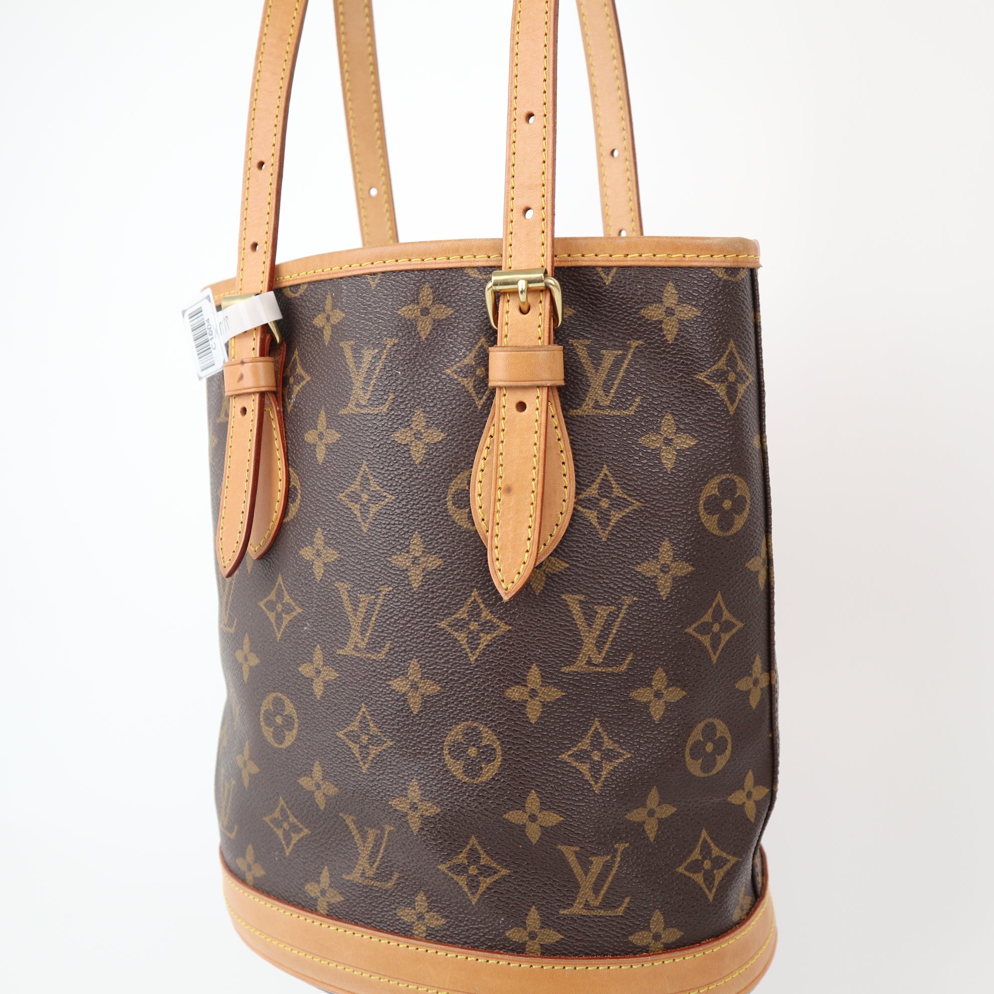 C1004 Louis Vuitton Monogram Canvas Petite Bucket Bag-Pre Owned