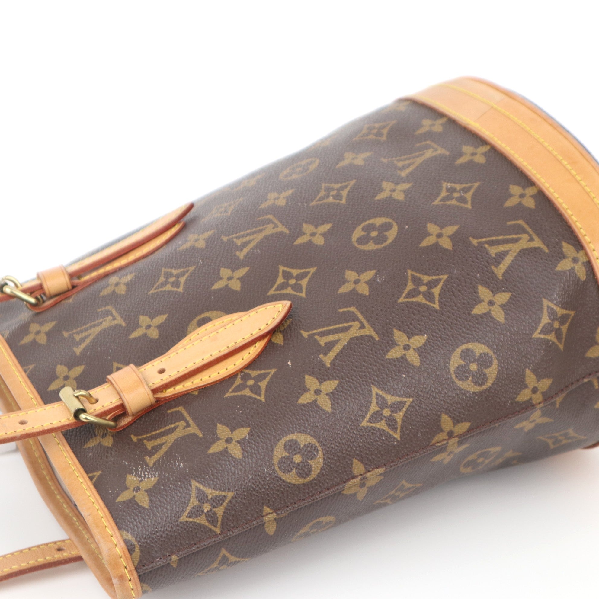 C1004 Louis Vuitton Monogram Canvas Petite Bucket Bag-Pre Owned