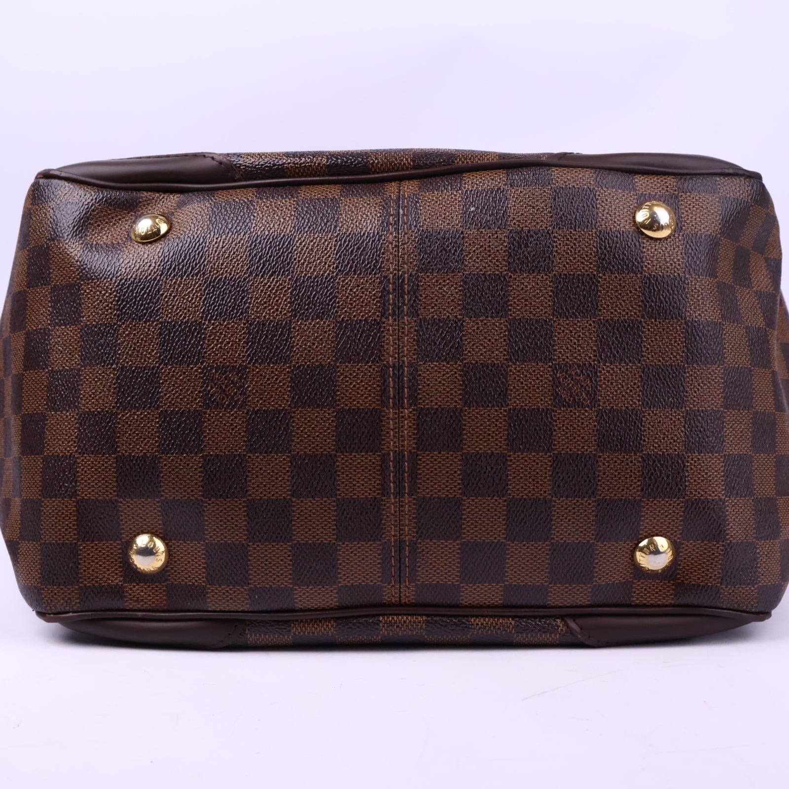 Louis Vuitton Damier Ebene Verona Top Handle Bag J3168 | Pre-Owned Like New Brown Damier Ebene Canvas