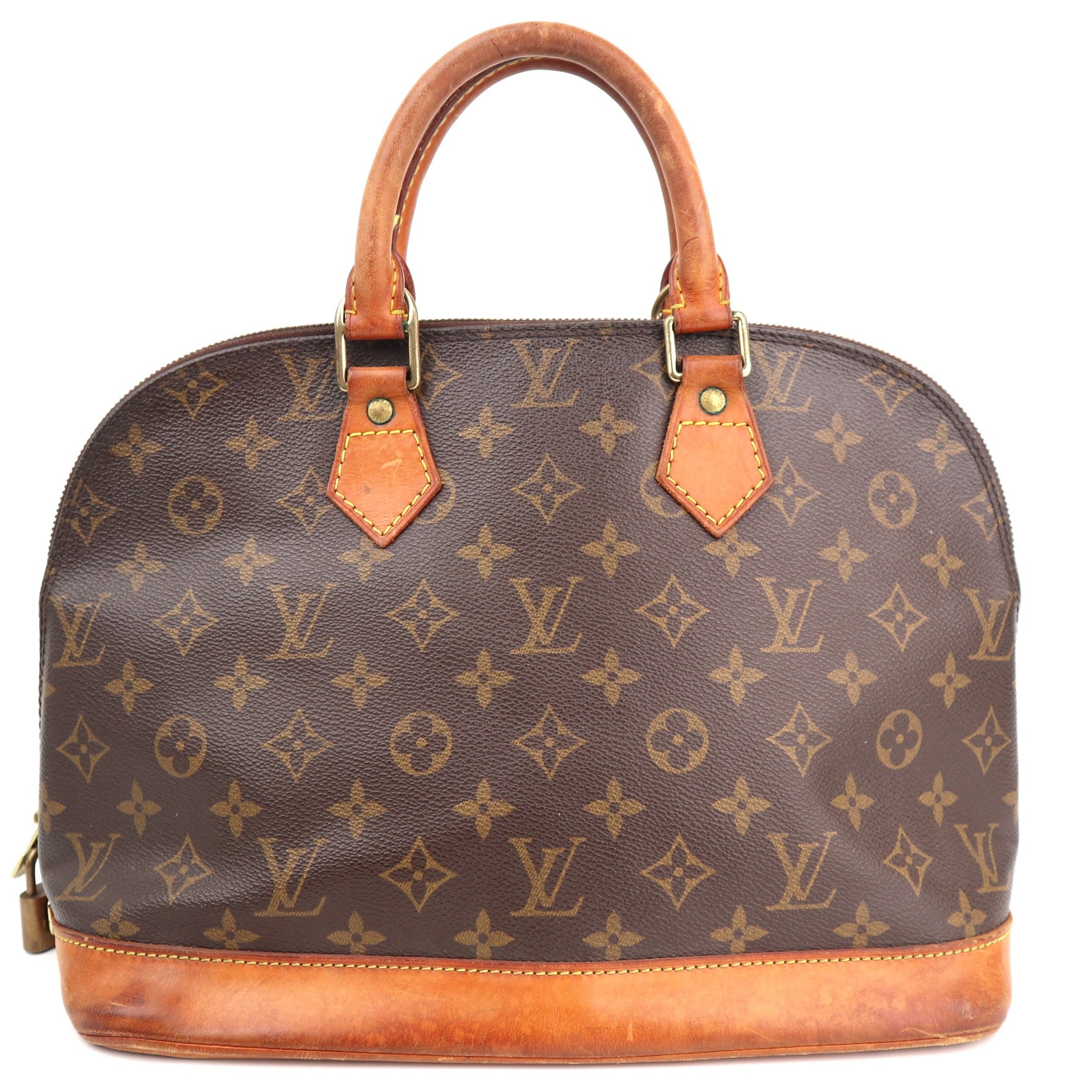 Louis Vuitton Monogram Alma PM Top Handle Bag C1572 | Pre-Owned Good Brown Monogram Canvas