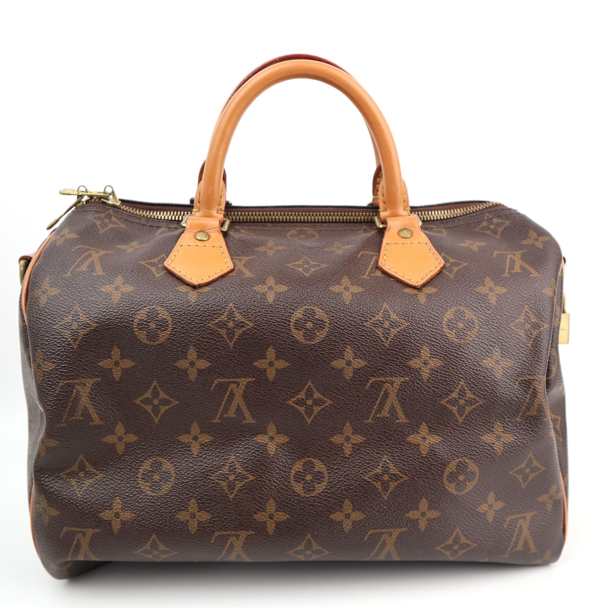 Louis Vuitton Monogram Speedy Bandoulière 30 Top Handle Bag C1573 | Pre-Owned Very Good Brown Monogram Canvas