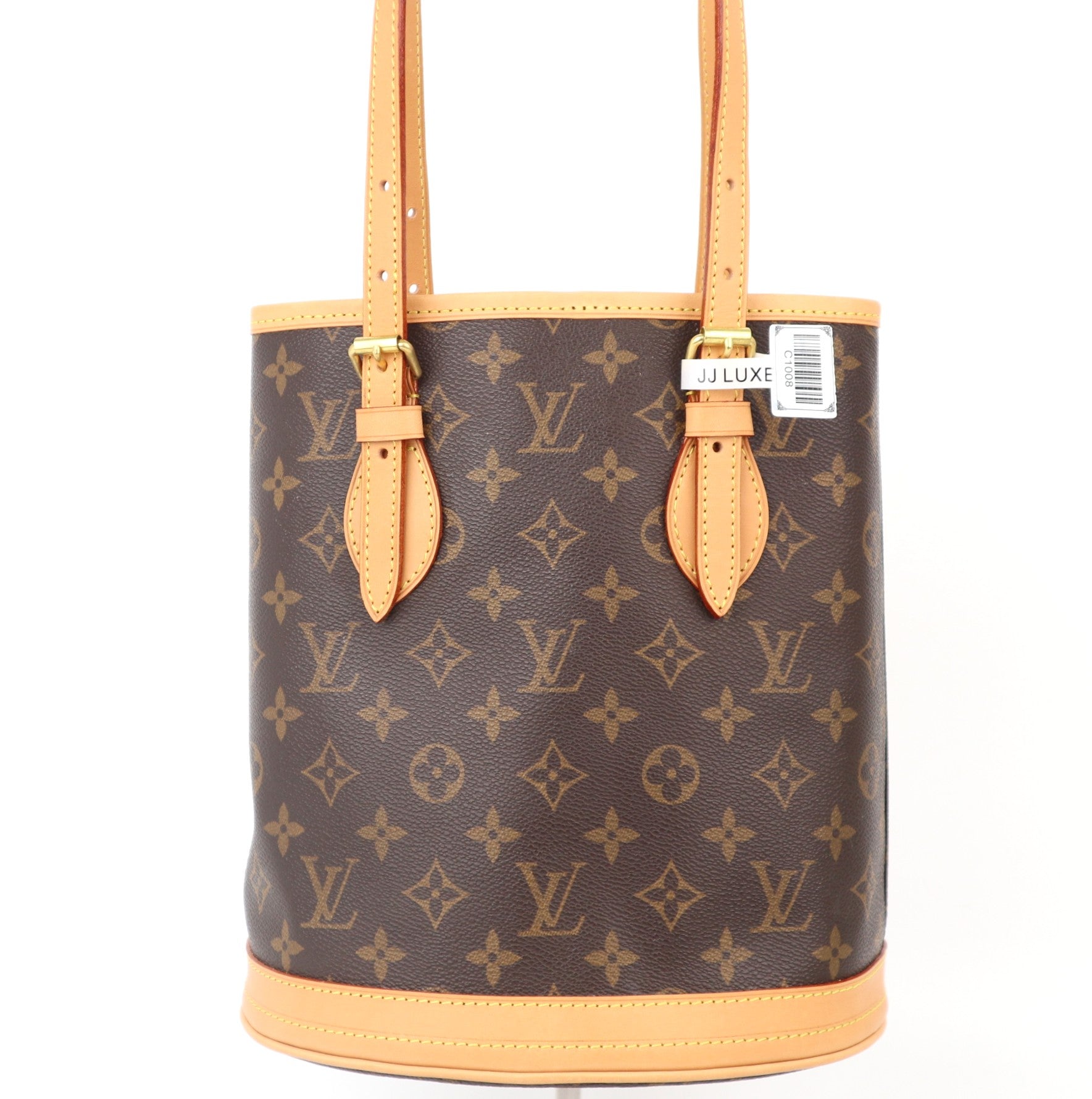 C1008 Louis Vuitton Monogram Canvas Petite Bucket Bag-Pre Owned