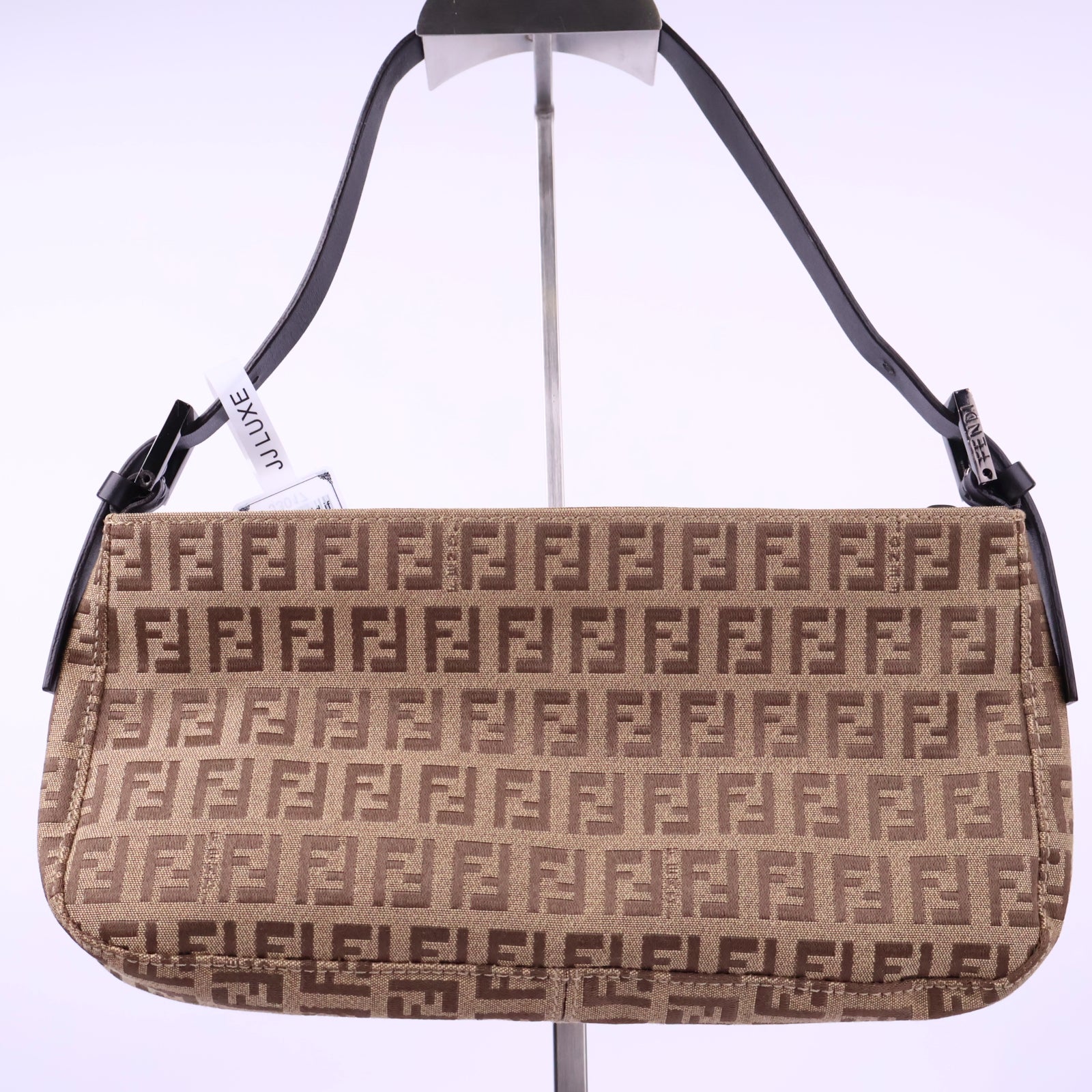 Fendi Zucca Monogram Shoulder Bag J3017 | Pre-Owned Like New Brown Monogram Canvas