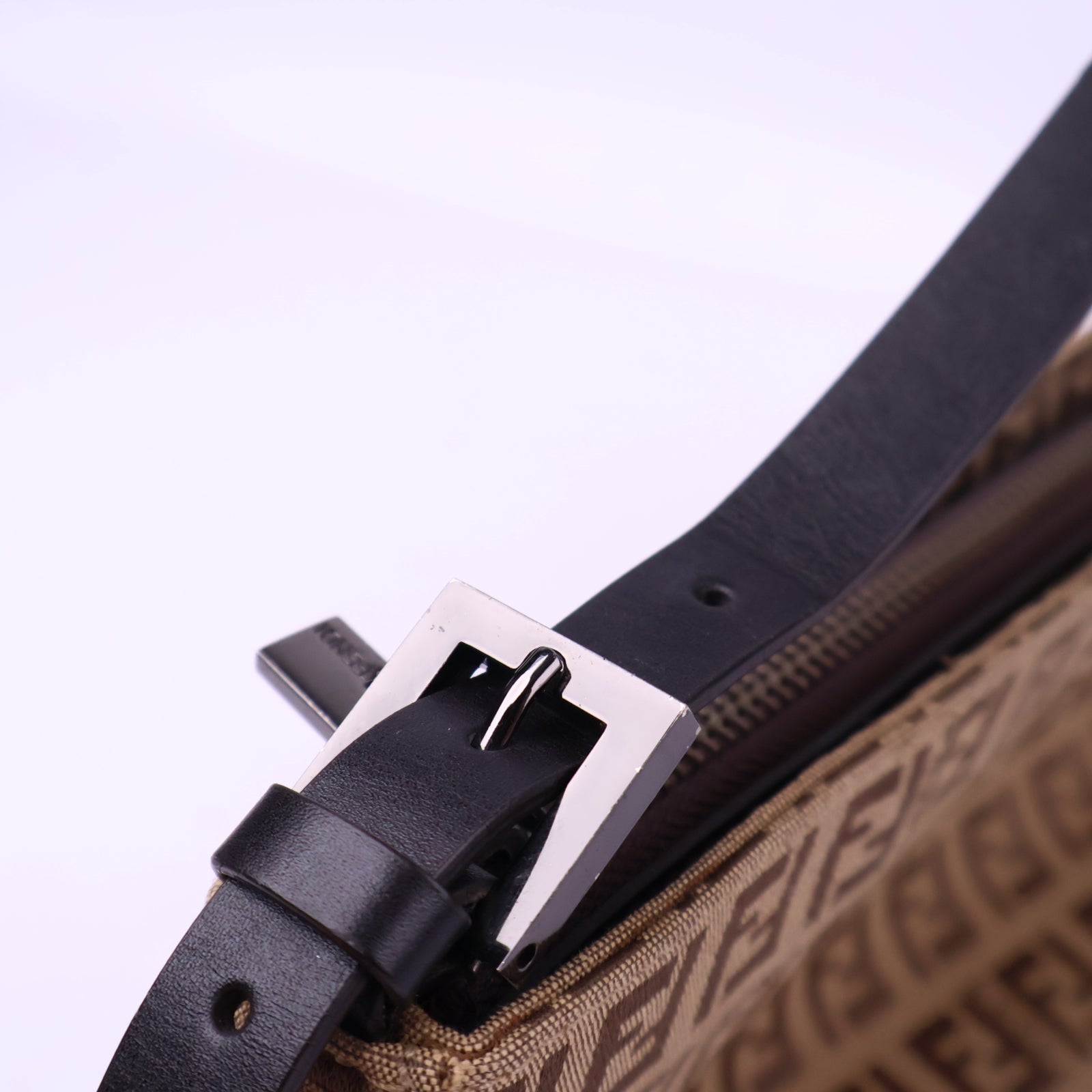 Fendi Zucca Monogram Shoulder Bag J3017 | Pre-Owned Like New Brown Monogram Canvas
