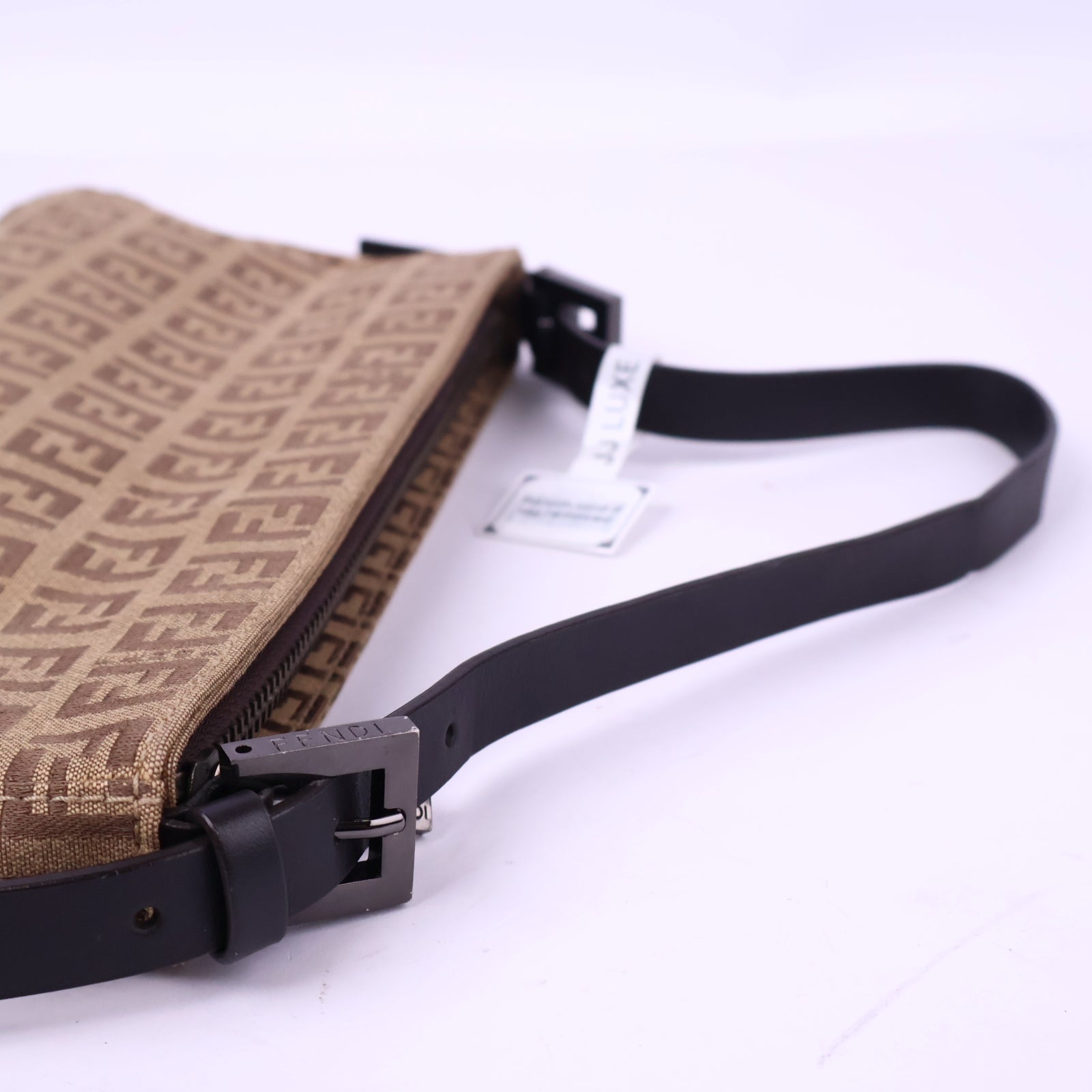 Fendi Zucca Monogram Shoulder Bag J3017 | Pre-Owned Like New Brown Monogram Canvas