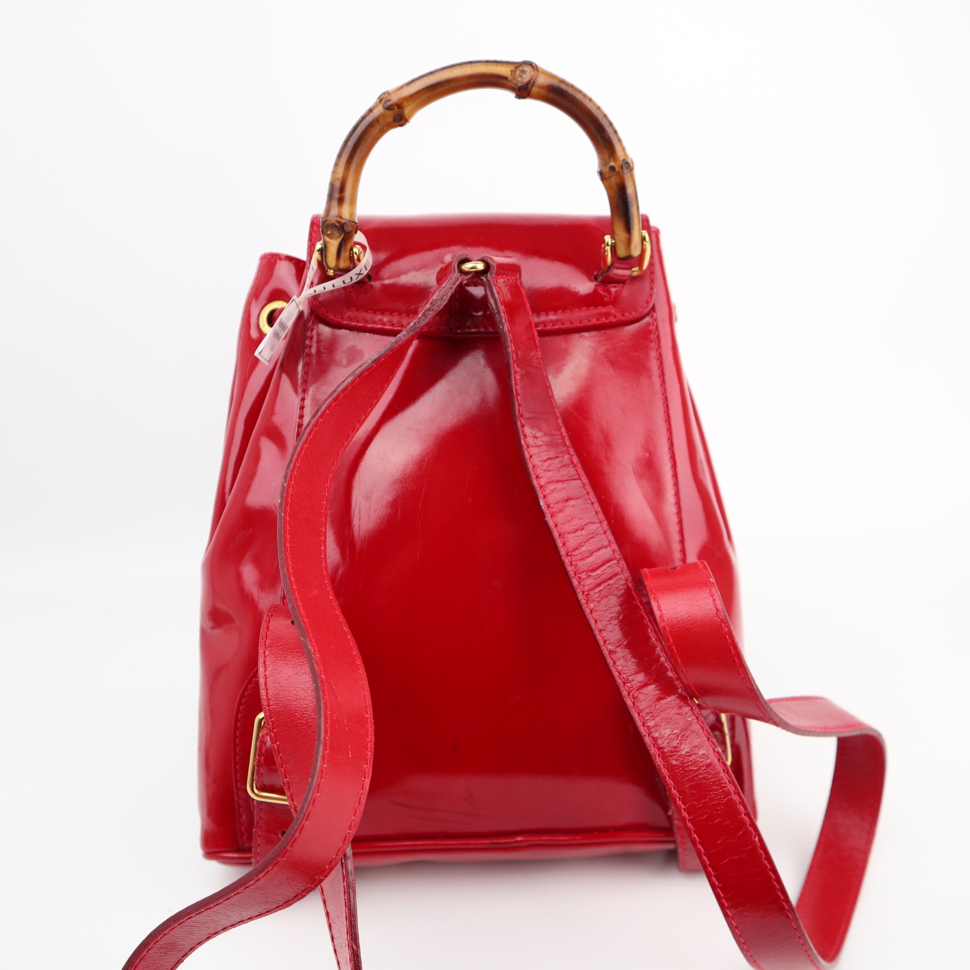 Gucci Backpack Mini Enamel Leather Backpack C1576 | Pre-Owned Very Good Leather, Enamel leather