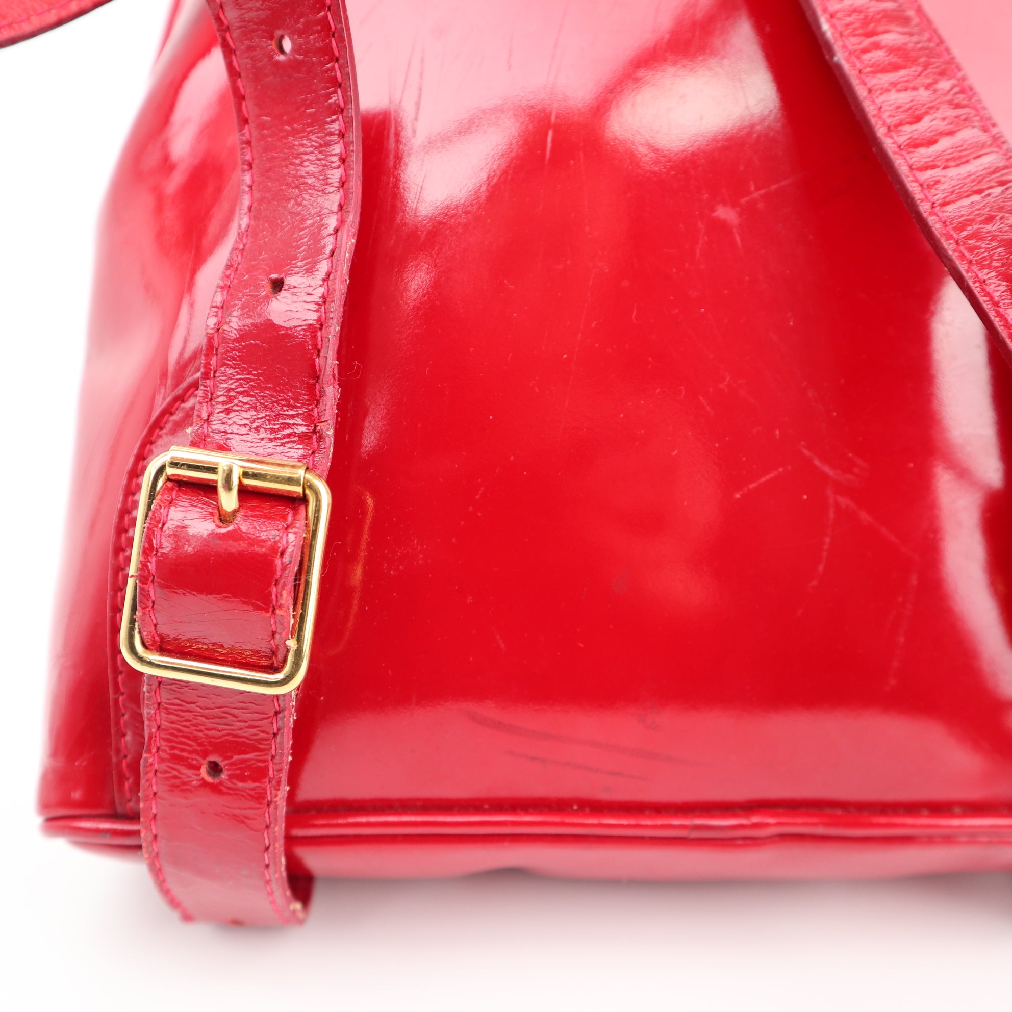 Gucci Backpack Mini Enamel Leather Backpack C1576 | Pre-Owned Very Good Leather, Enamel leather