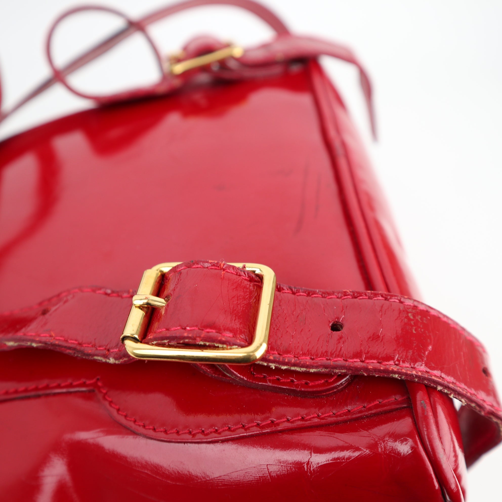Gucci Backpack Mini Enamel Leather Backpack C1576 | Pre-Owned Very Good Leather, Enamel leather