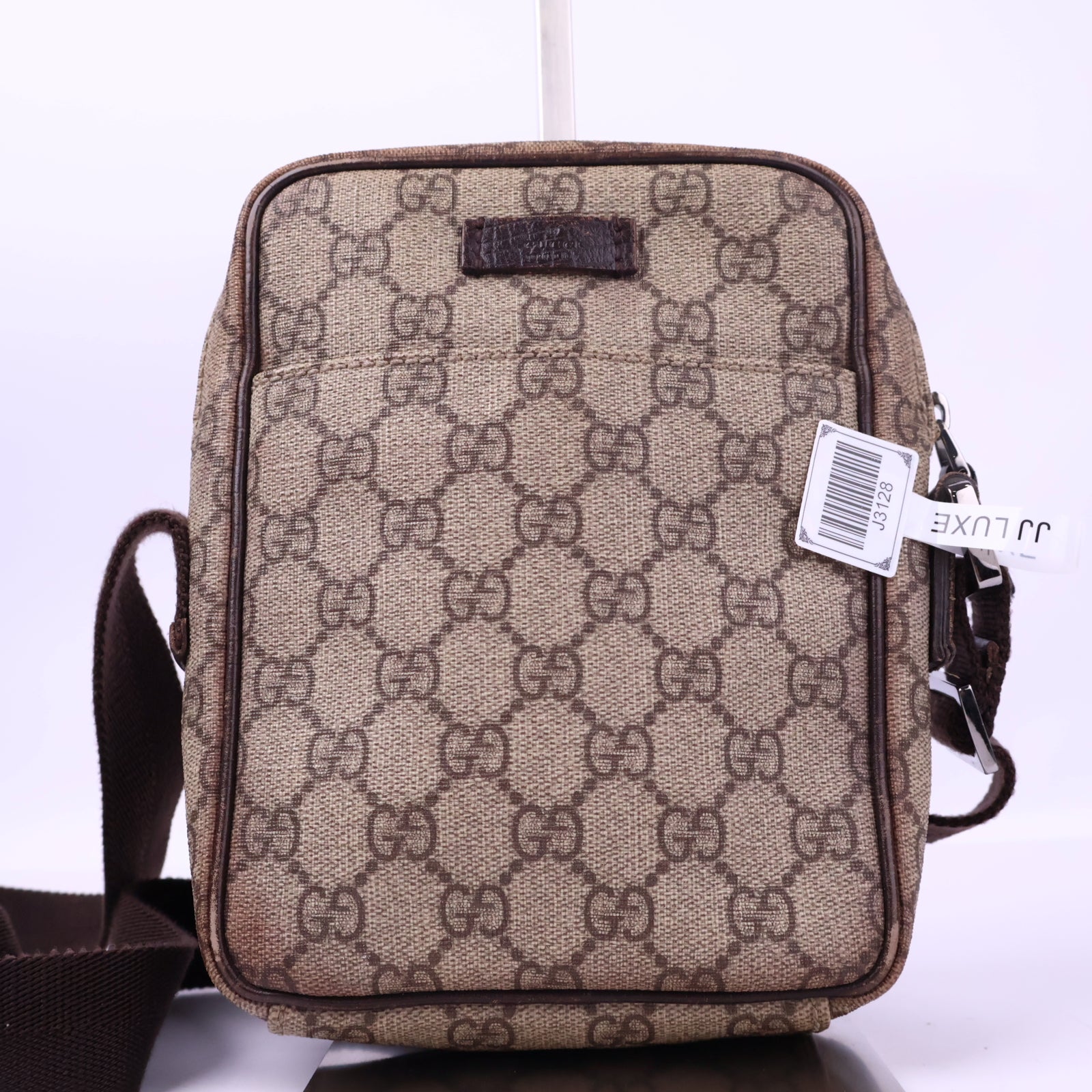 Gucci GG Monogram Messenger Bag Messenger Bag J3128 | Pre-Owned Excellent Brown Monogram, GG Monogram Canvas