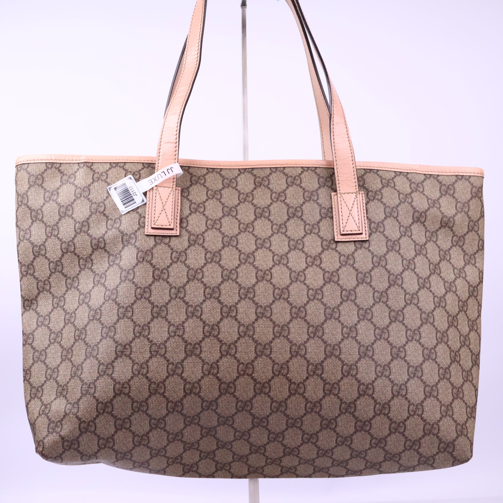 Gucci GG Supreme Canvas Tote Bag Tote Bag J3117 | Pre-Owned Like New Brown GG Supreme Canvas