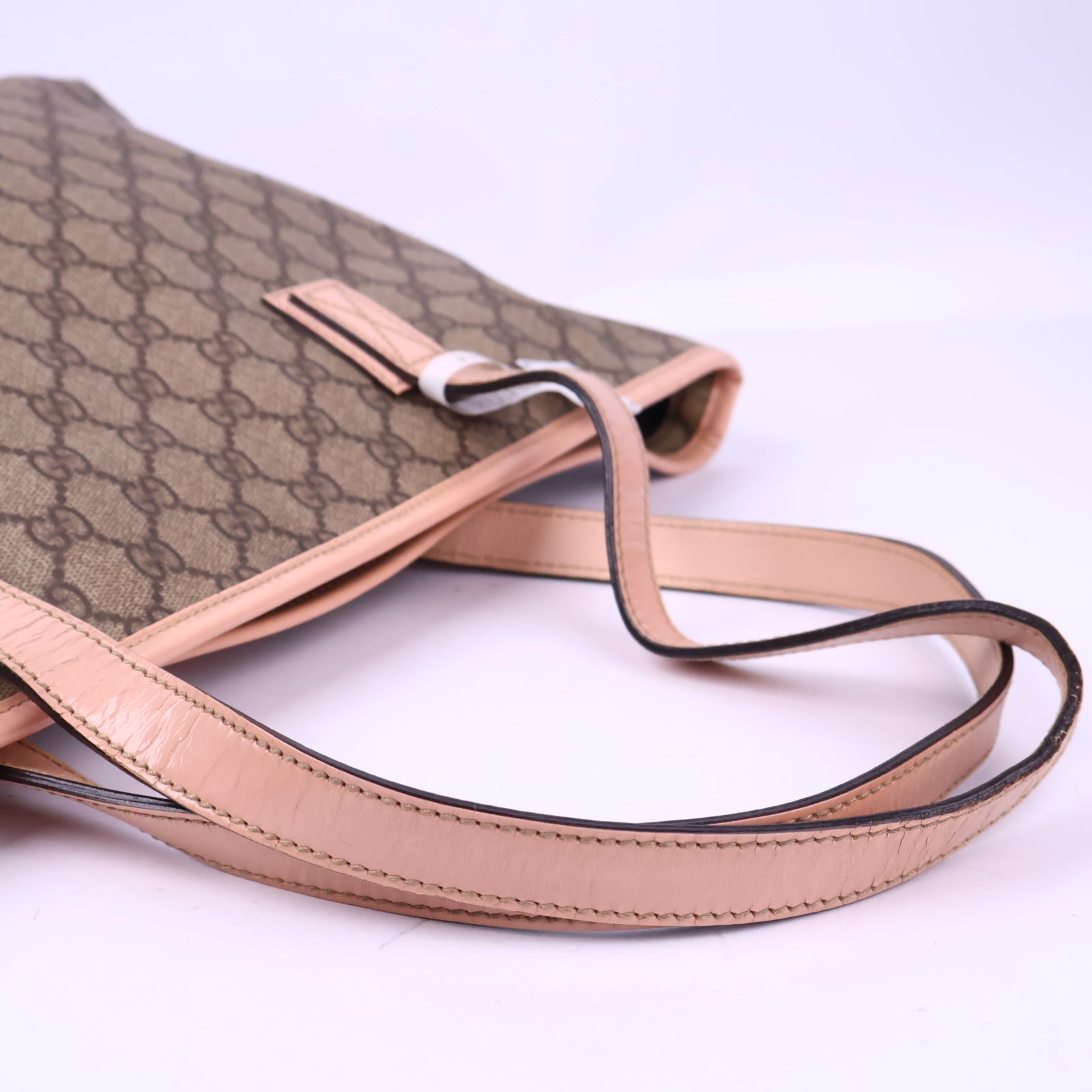 Gucci GG Supreme Canvas Tote Bag Tote Bag J3117 | Pre-Owned Like New Brown GG Supreme Canvas