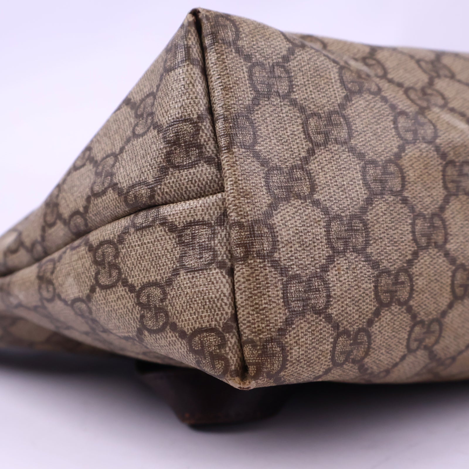 Gucci GG Supreme Canvas Tote Bag Tote Bag J3116 | Pre-Owned Excellent Brown GG Supreme Canvas