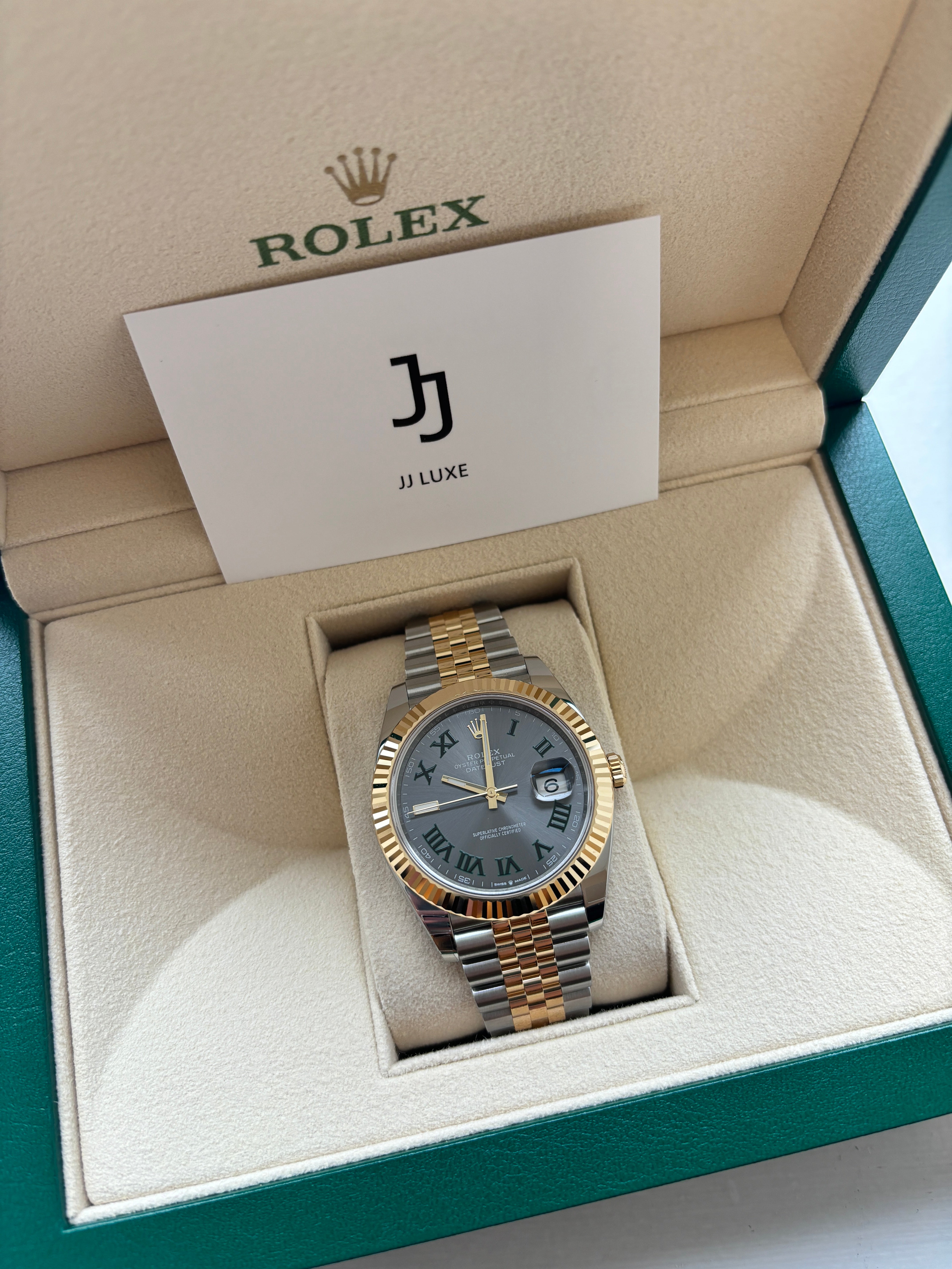 Rolex Datejust Wimbledon Dial Jubliee 41mm 126333
