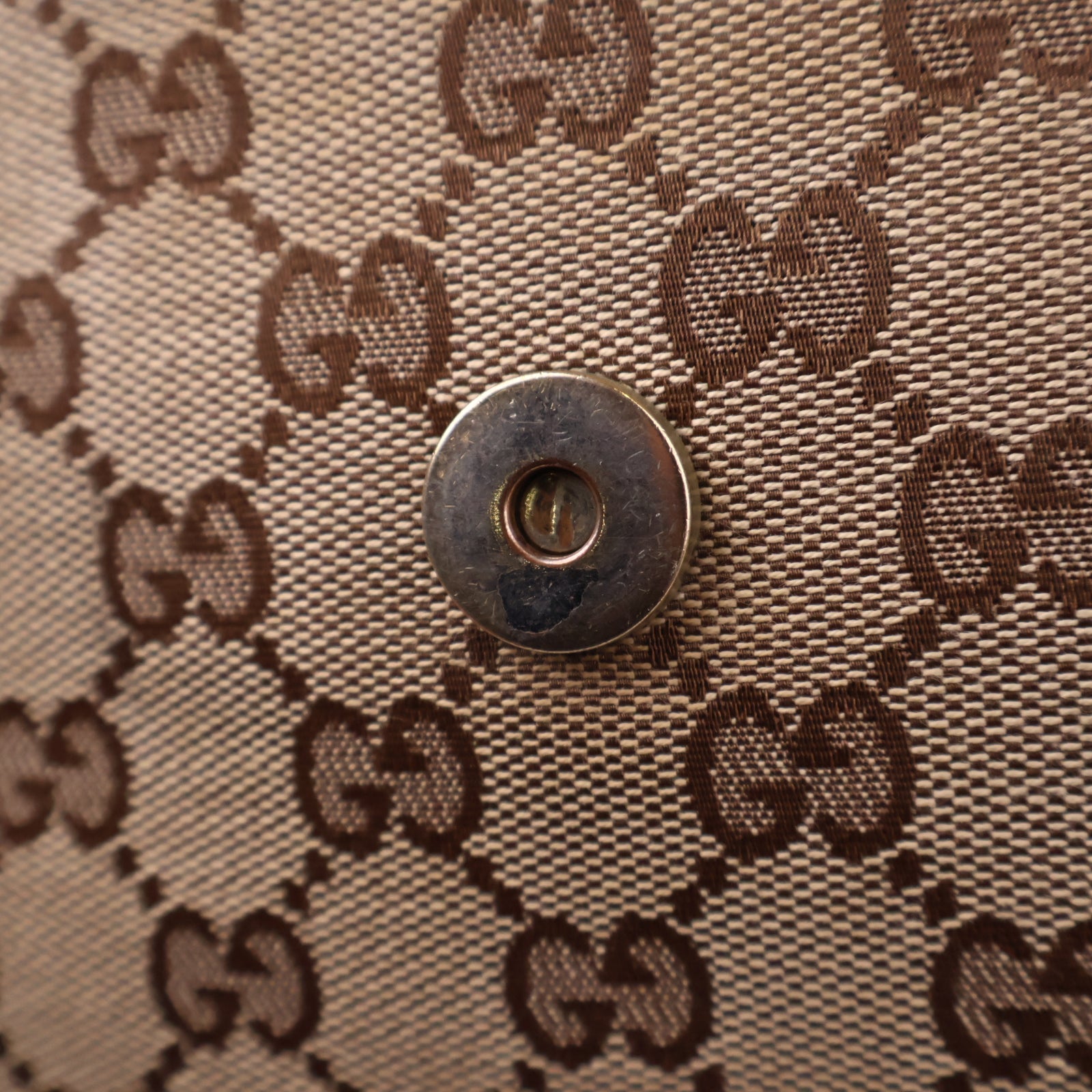 Gucci GG Canvas New Ladies Web Hobo Shoulder Bag J3119 | Pre-Owned Excellent Brown GG Monogram Canvas