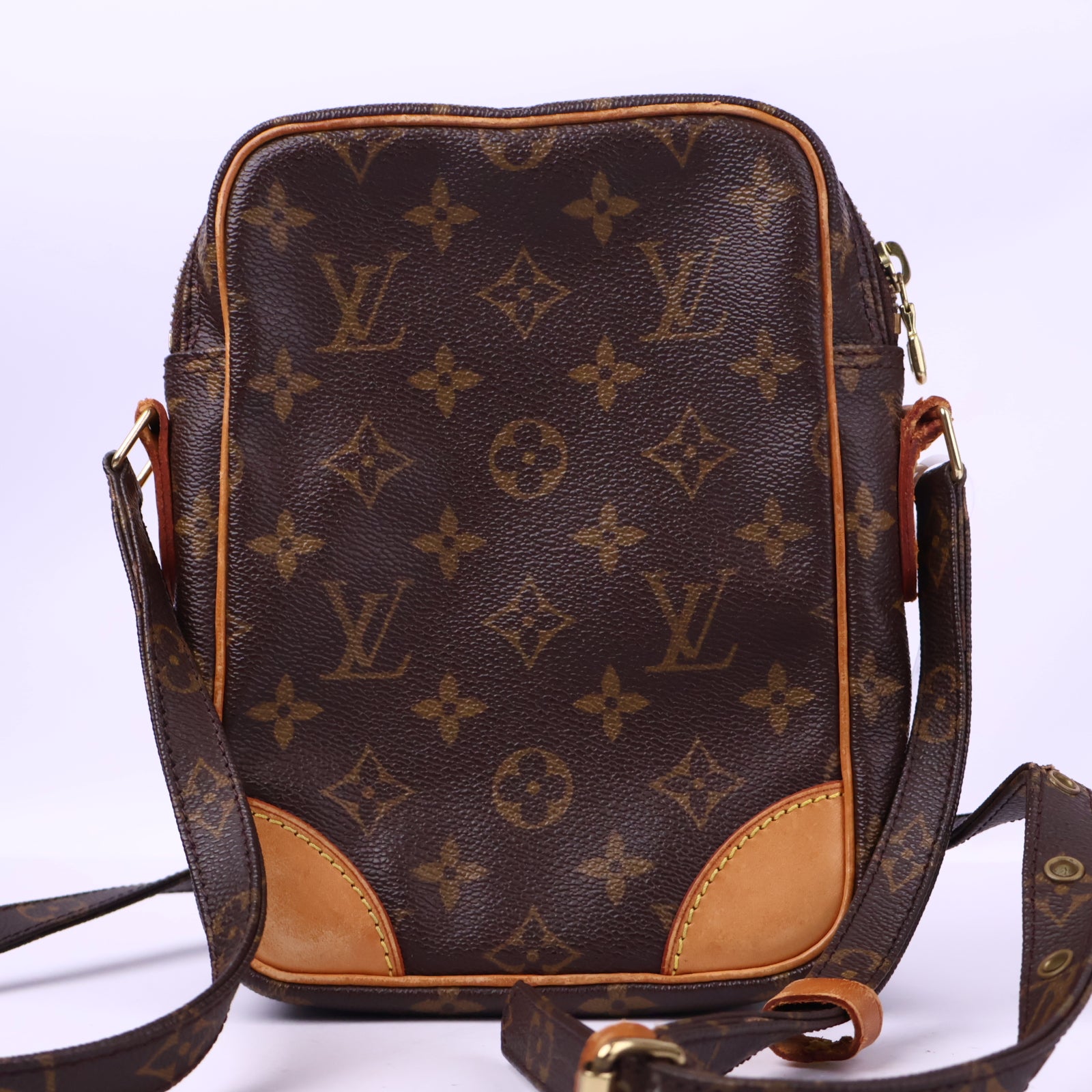 J3129 Louis Vuitton Crossbody Bag Monogram Amazone Canvas Brown | Pre-Owned Excellent Brown Monogram Canvas