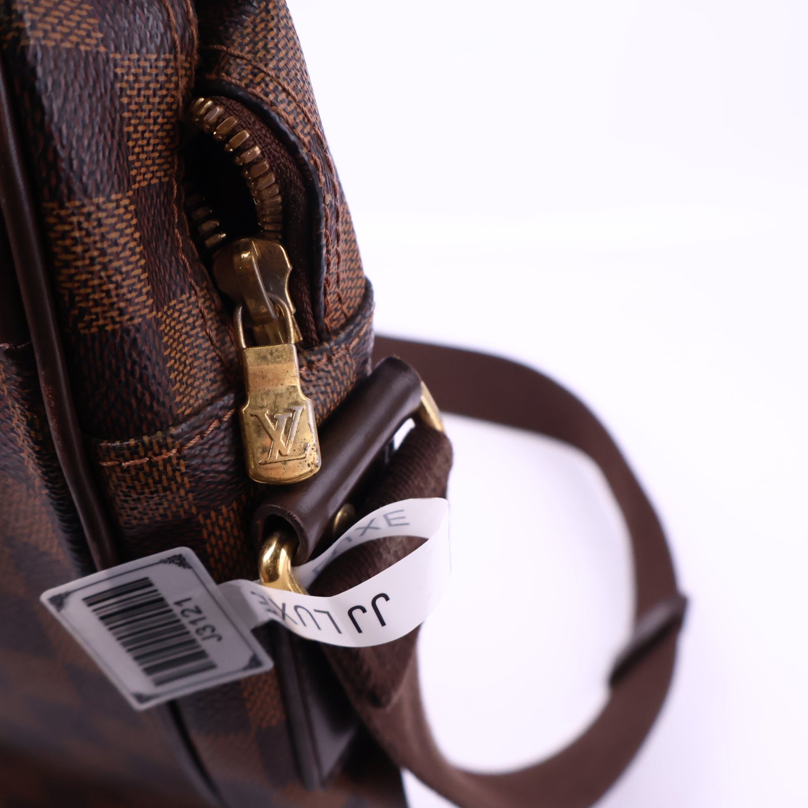J3121 Louis Vuitton Messenger Bag Damier Ebene Shelton | Pre-Owned Like New Brown Damier Ebene Canvas