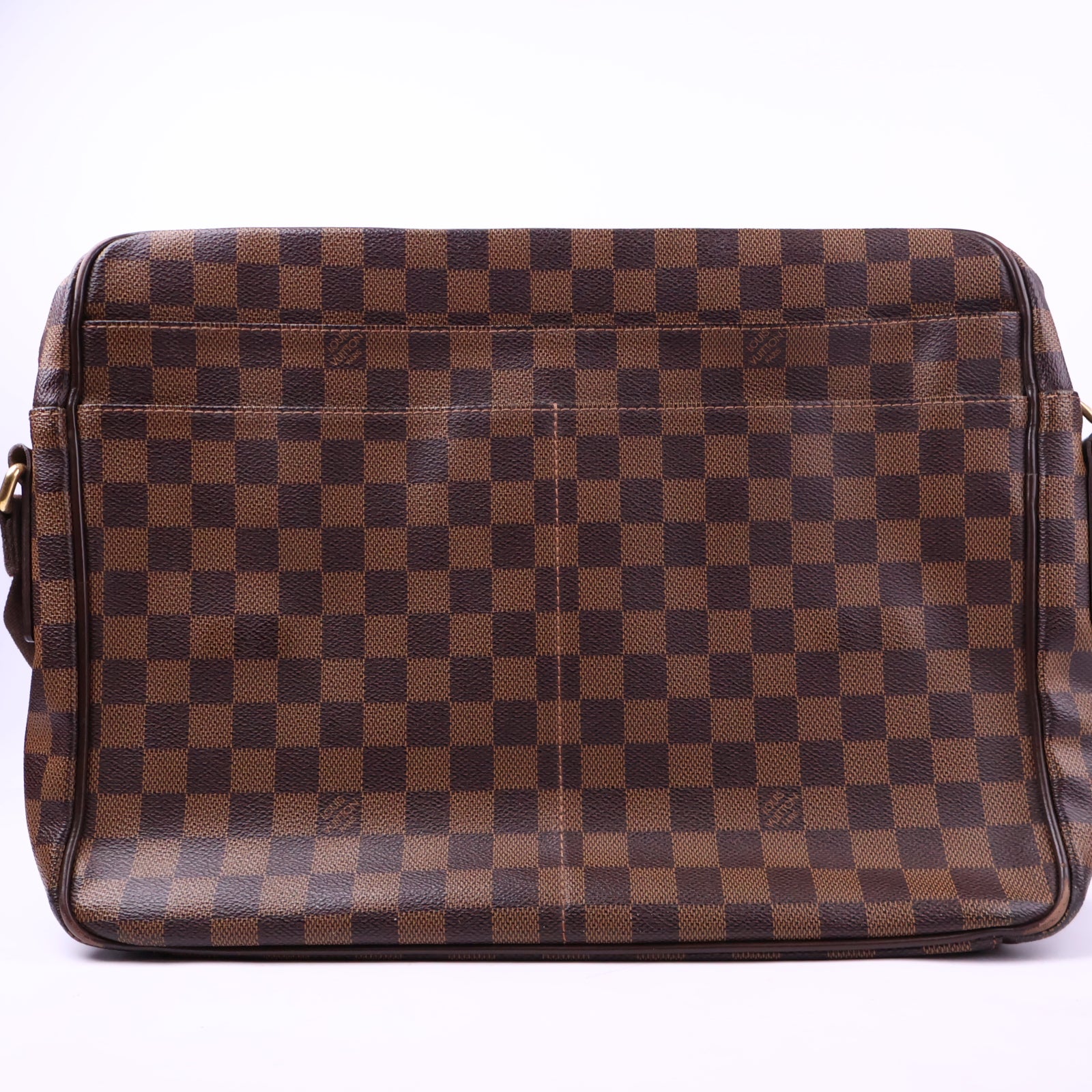 J3121 Louis Vuitton Messenger Bag Damier Ebene Shelton | Pre-Owned Like New Brown Damier Ebene Canvas