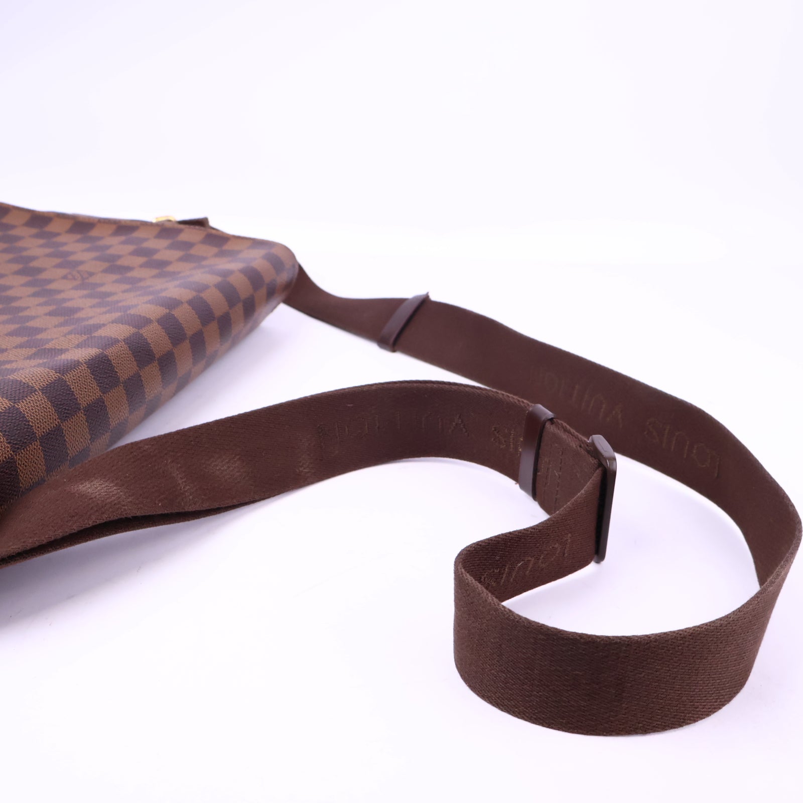 J3121 Louis Vuitton Messenger Bag Damier Ebene Shelton | Pre-Owned Like New Brown Damier Ebene Canvas
