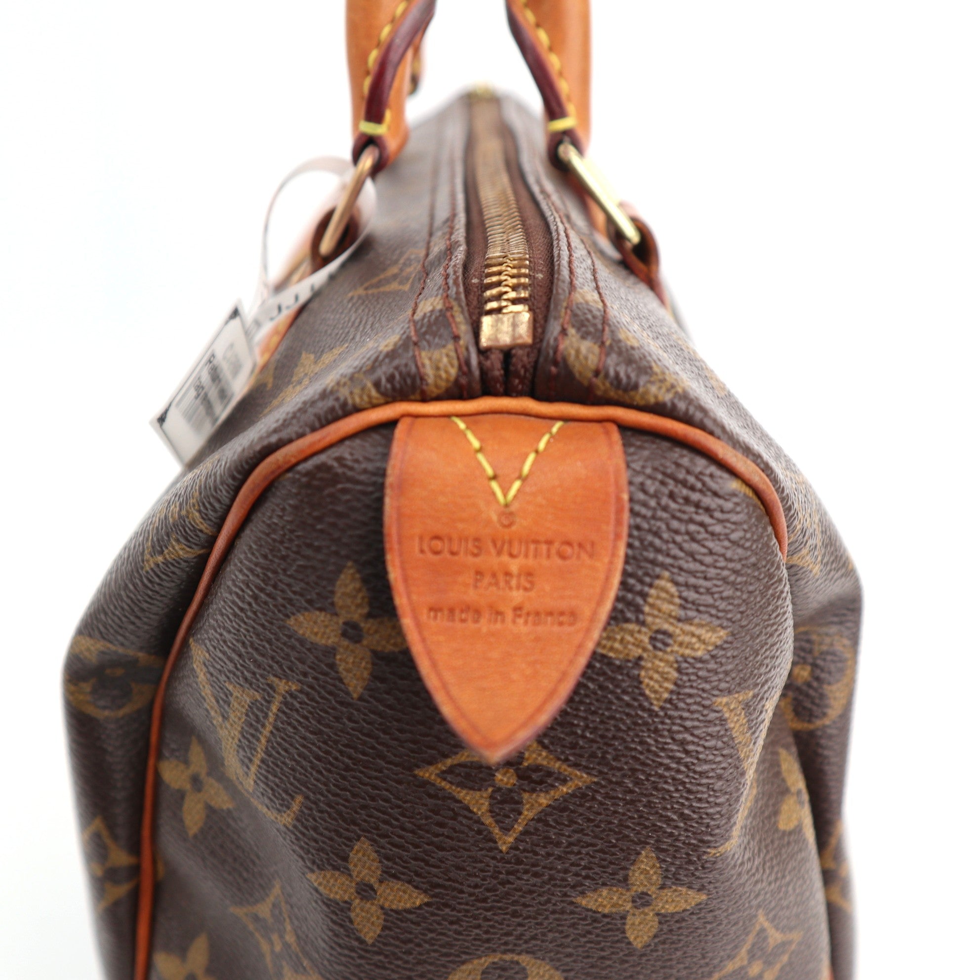 Louis Vuitton Monogram Canvas Speedy 25 Top Handle Bag C1588 | Pre-Owned Very Good Brown Monogram Canvas