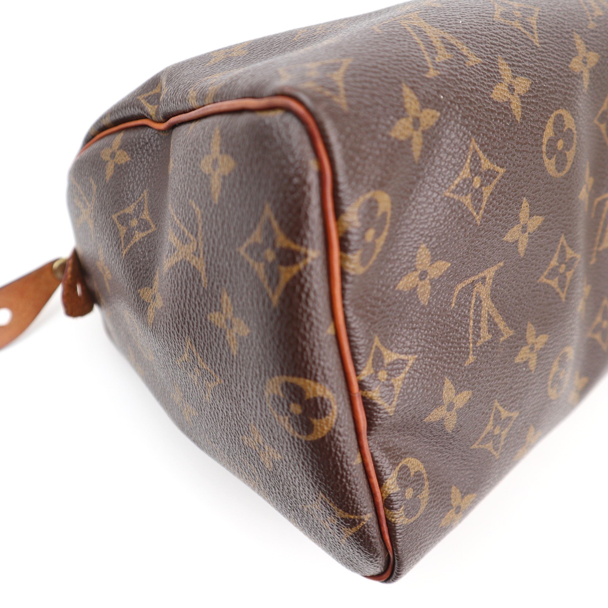 Louis Vuitton Monogram Canvas Speedy 25 Top Handle Bag C1588 | Pre-Owned Very Good Brown Monogram Canvas