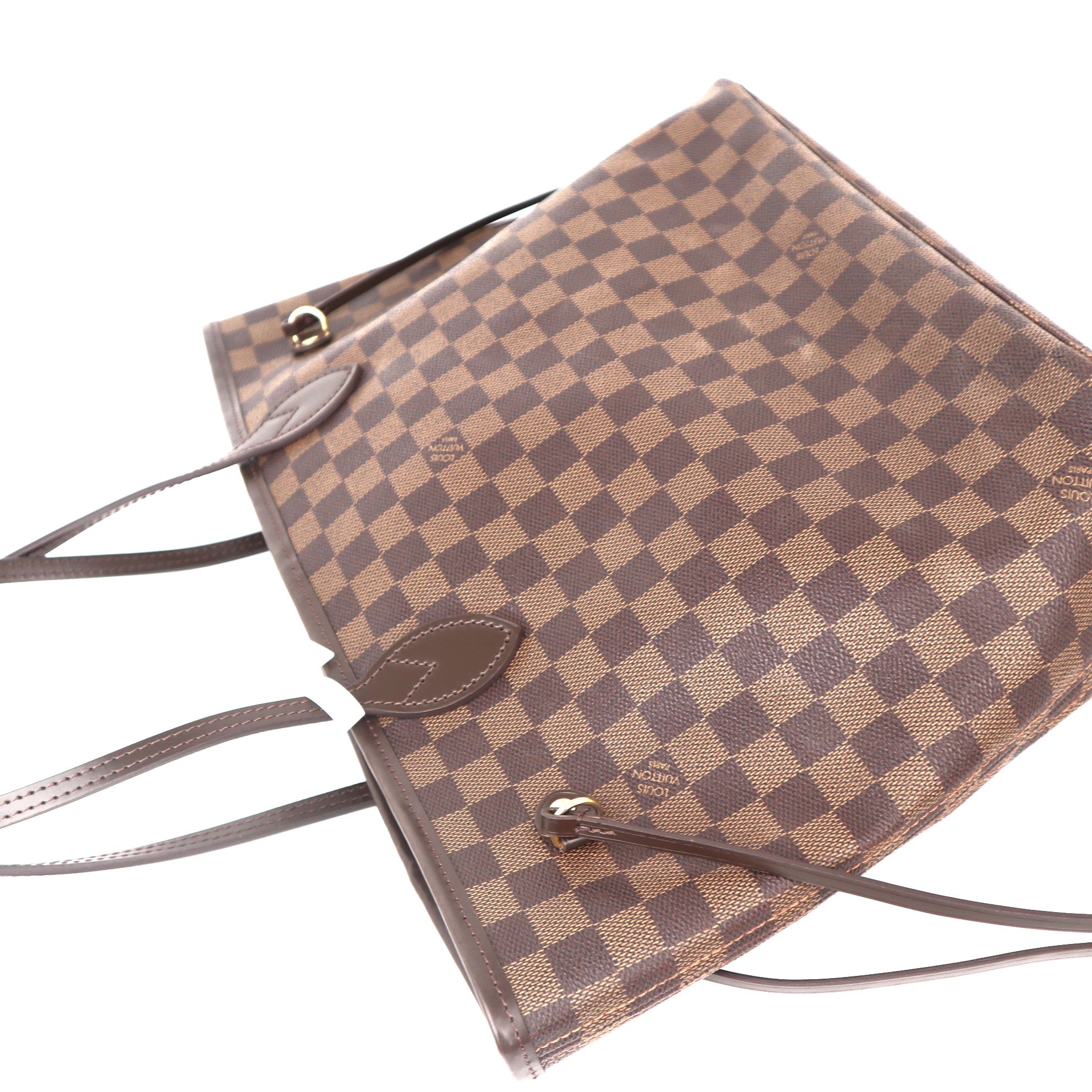 C1021  LOUIS VUITTON Neverfull MM Damier Ebene Tote Bag-Pre Owned