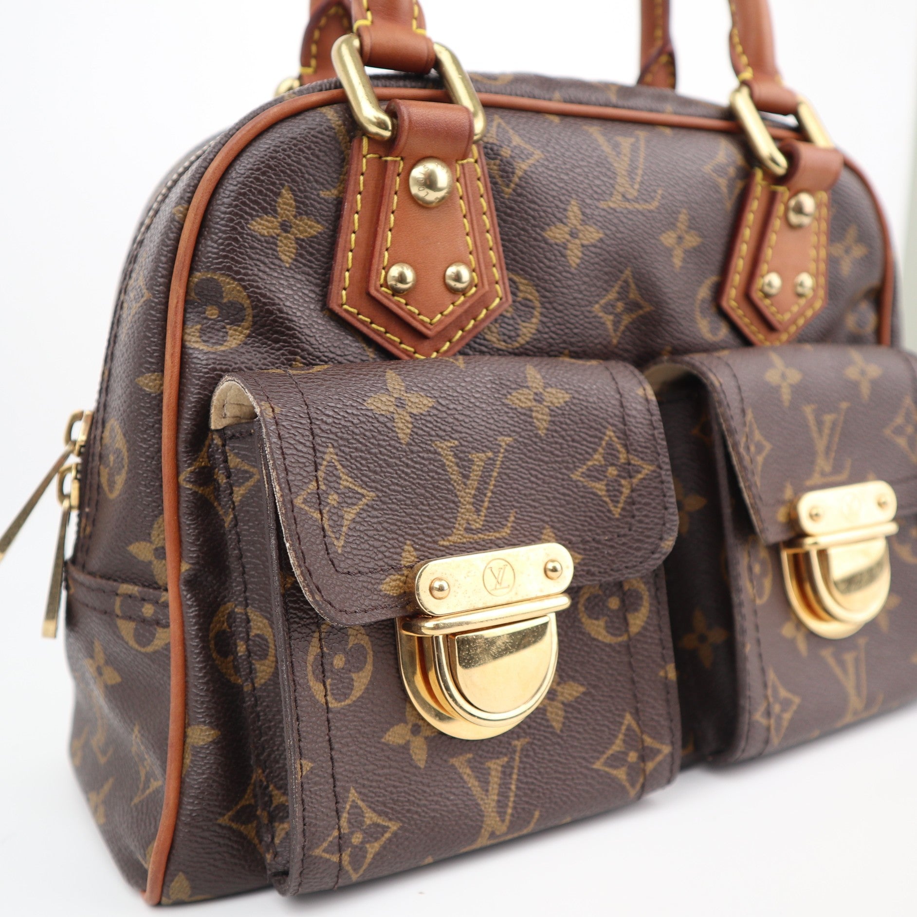 Louis Vuitton Monogram Manhattan PM Shoulder Bag J3016| Pre-Owned Very Good Brown Monogram Canvas
