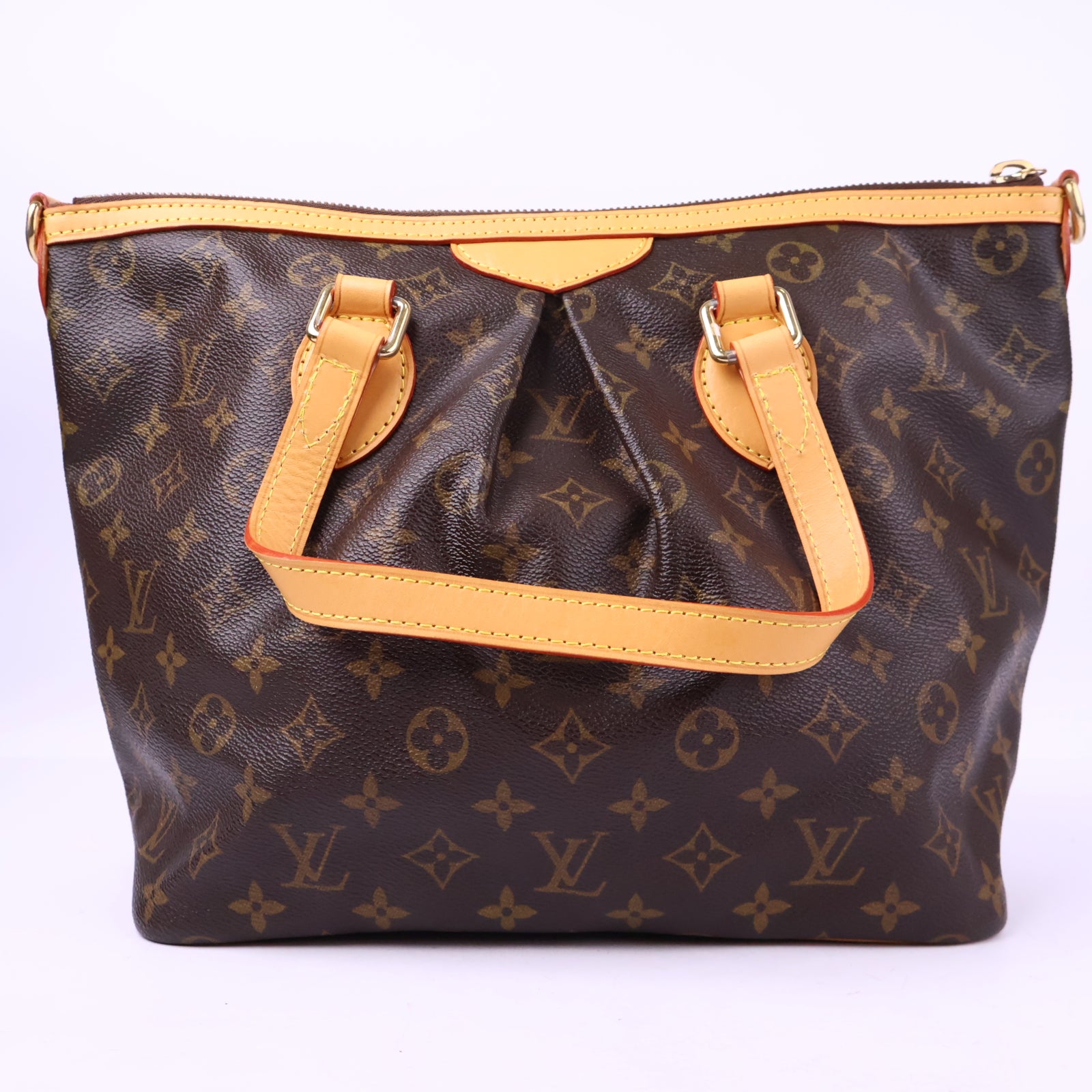 J3195R Louis Vuitton Shoulder Bag Monogram Palermo PM | Pre-Owned Excellent Brown Monogram Canvas