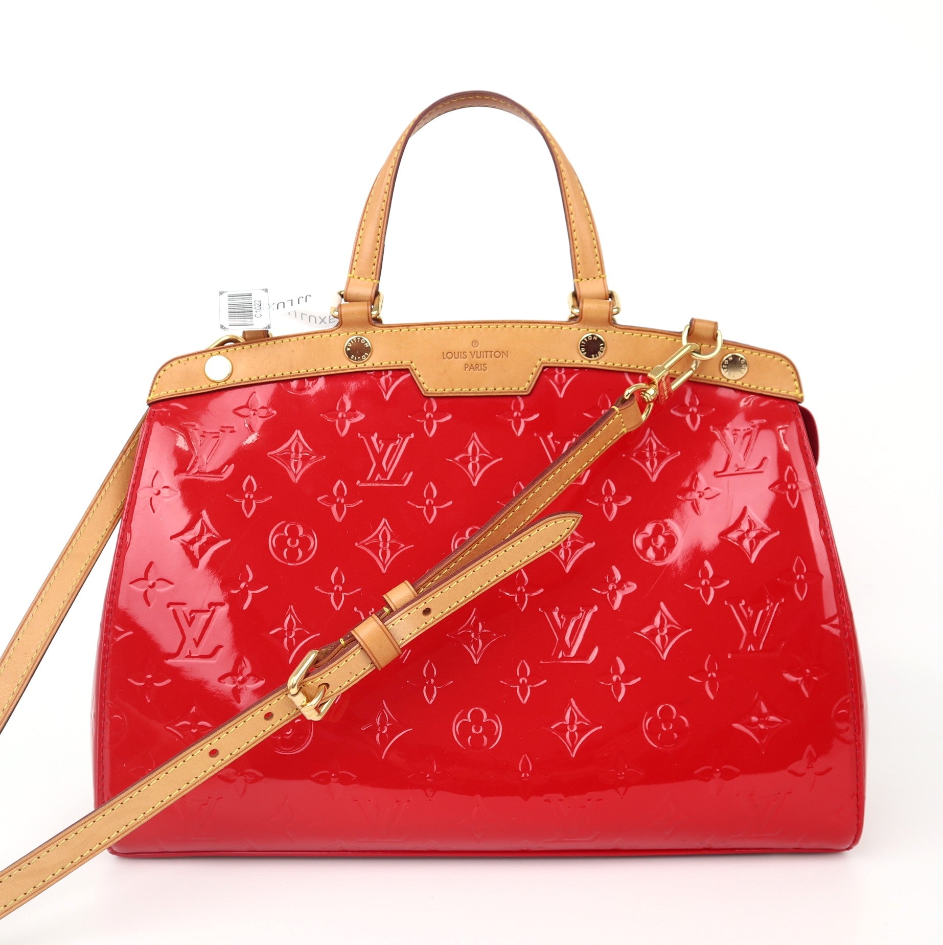 C1022 Louis Vuitton Monogram Vernis Brea MM Satchel  Shoulder Bag- Pre Owned