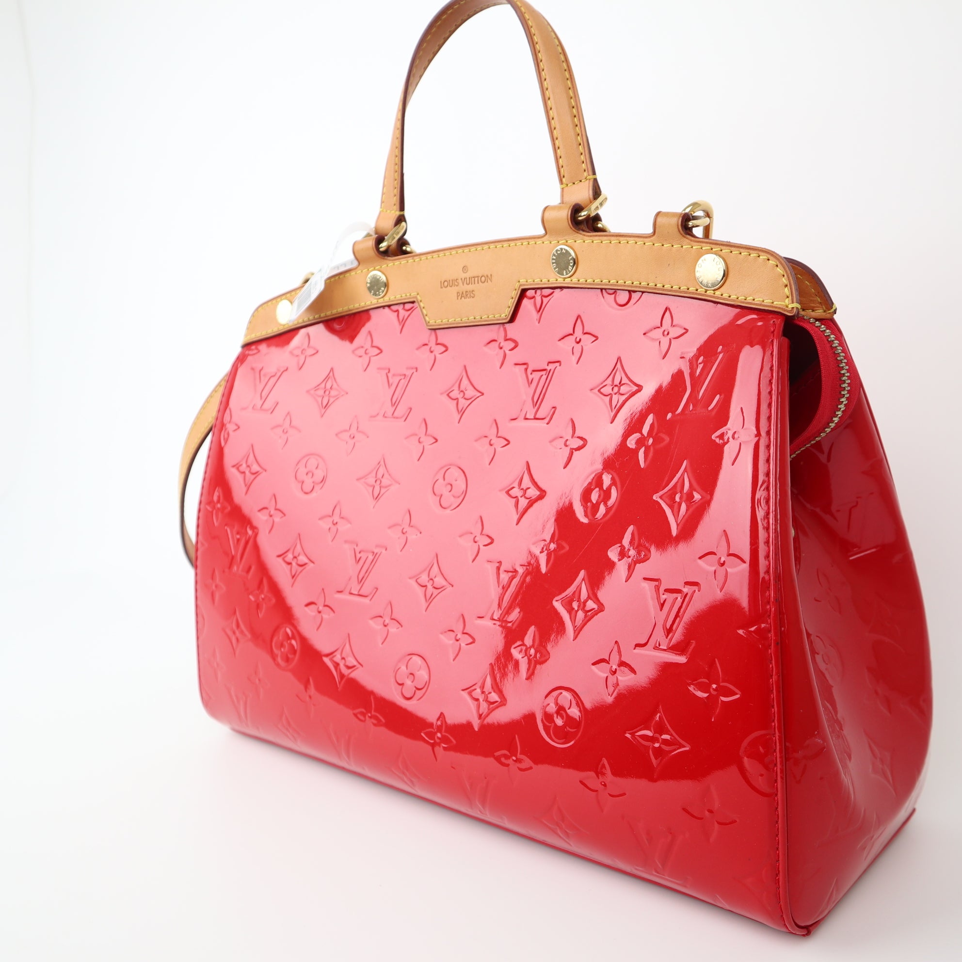 C1022 Louis Vuitton Monogram Vernis Brea MM Satchel  Shoulder Bag- Pre Owned