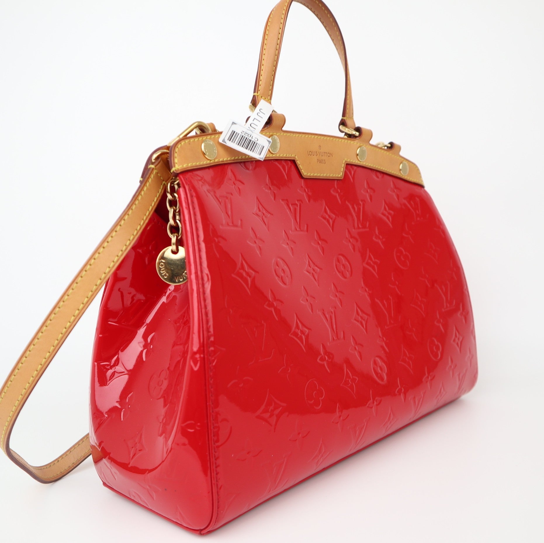 C1022 Louis Vuitton Monogram Vernis Brea MM Satchel  Shoulder Bag- Pre Owned