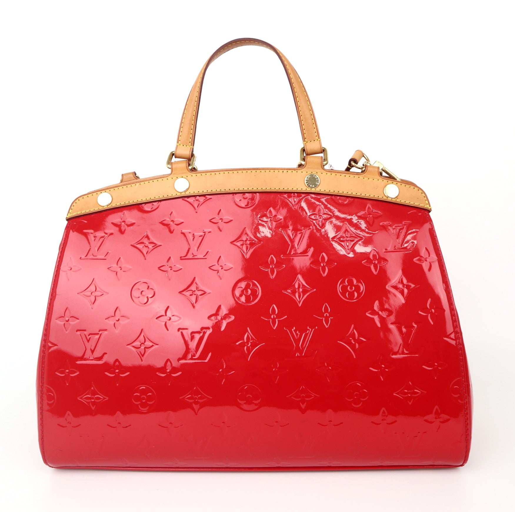 C1022 Louis Vuitton Monogram Vernis Brea MM Satchel  Shoulder Bag- Pre Owned