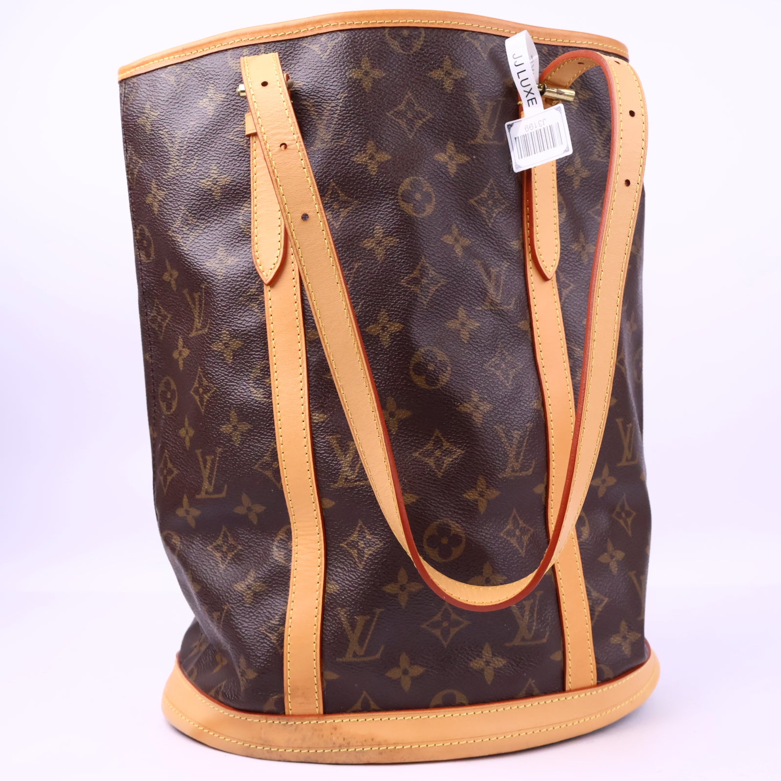 J3199R Louis Vuitton Bucket Bag Monogram GM Bucket | Pre-Owned Like New Brown Monogram Canvas