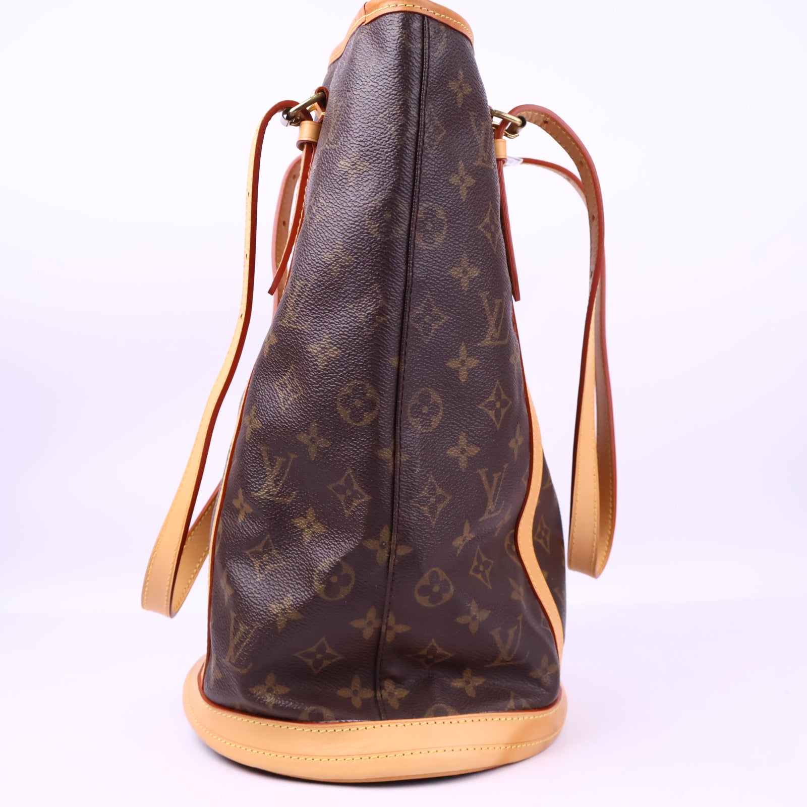 J3199R Louis Vuitton Bucket Bag Monogram GM Bucket | Pre-Owned Like New Brown Monogram Canvas